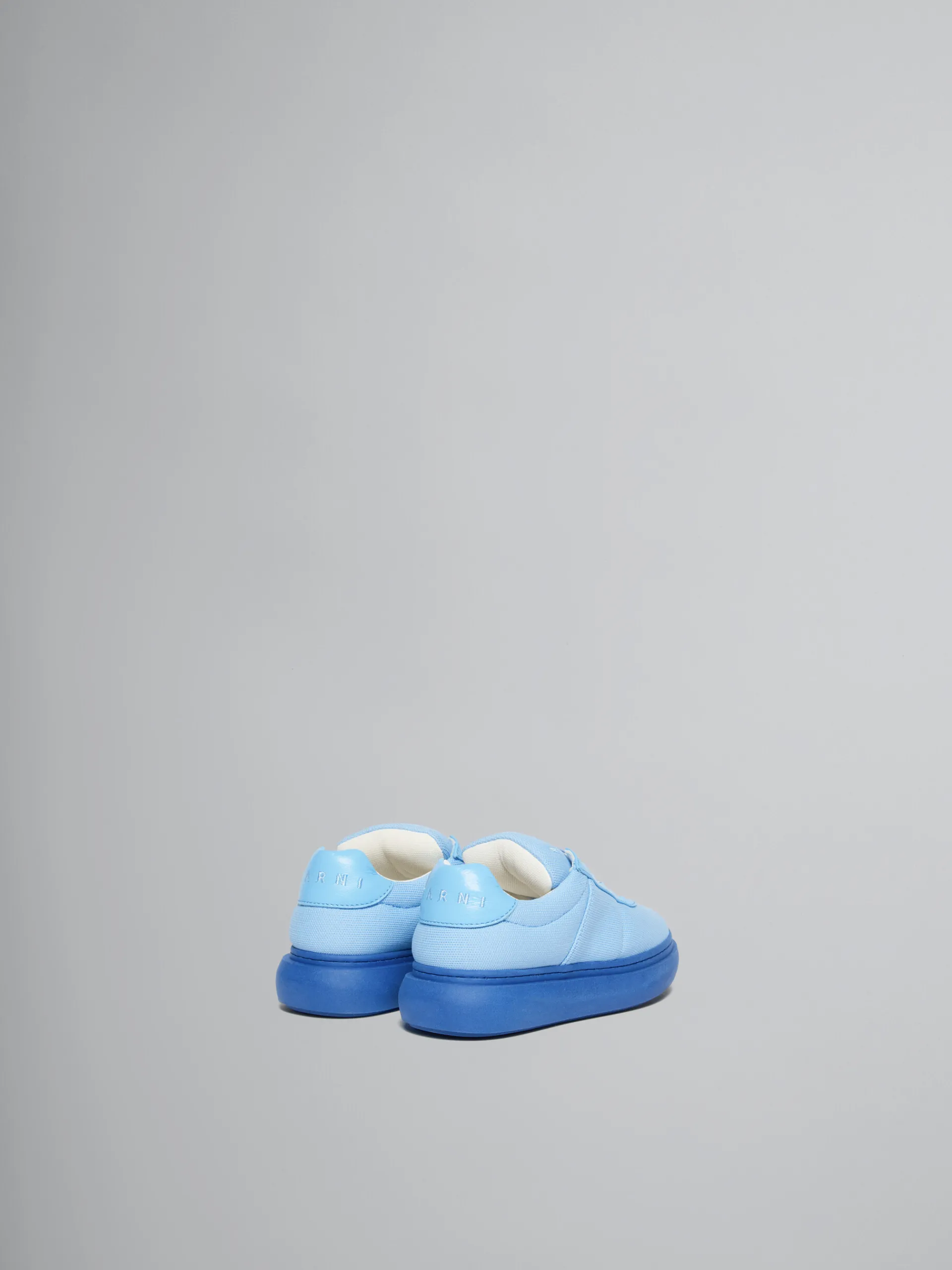 Kids>Marni Light Blue Padded Leather Sneaker SKY BLUE