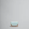 Wallets & Small Leather Goods>Marni Light Green, Beige And White Saffiano Leather Tri-fold Wallet AQUAMARINE/NATURAL