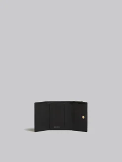 Wallets & Small Leather Goods>Marni Light Green, Beige And White Saffiano Leather Tri-fold Wallet AQUAMARINE/NATURAL