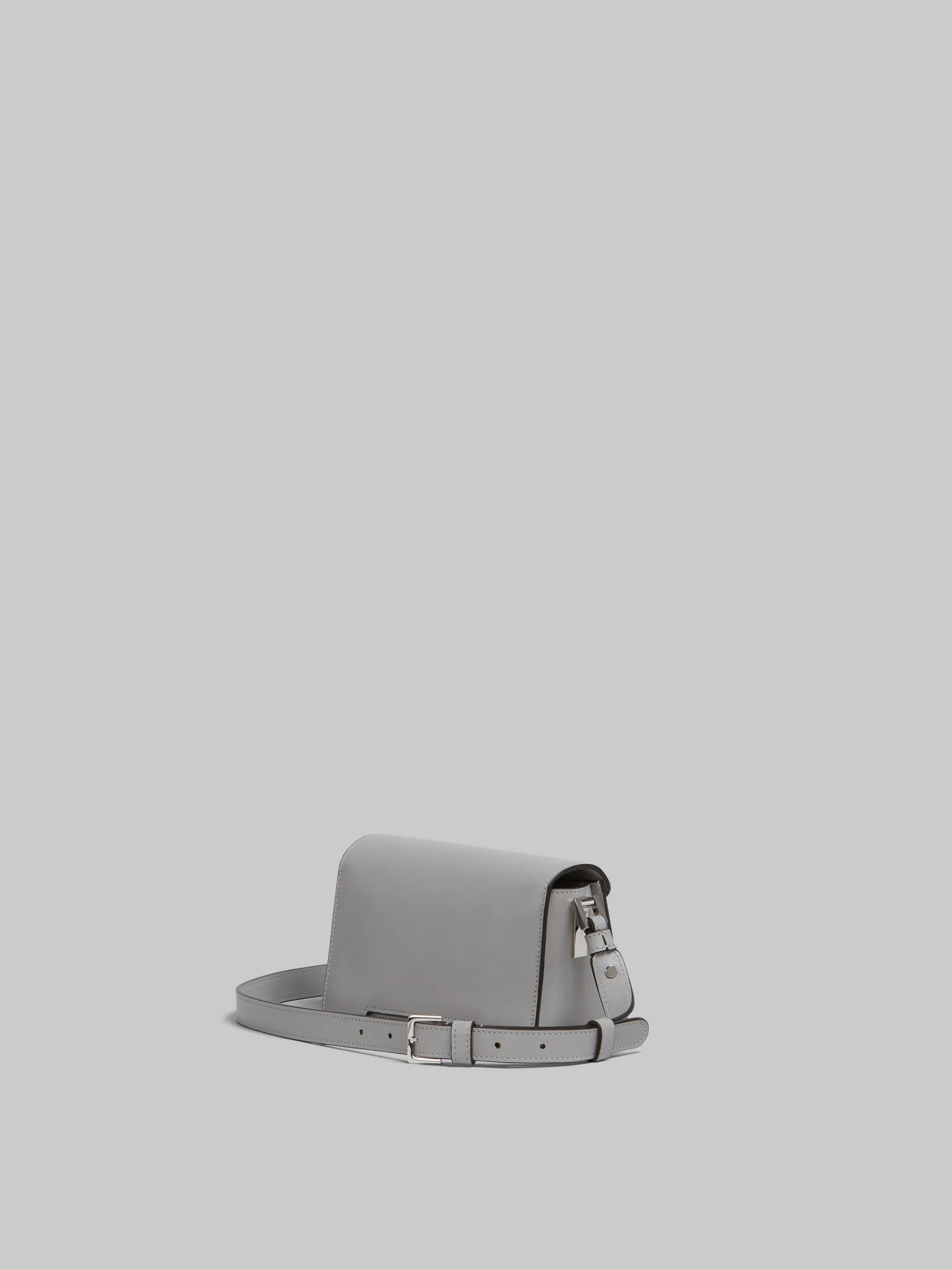 Trunkaroo Bag | Shoulder Bags>Marni Light Grey Leather Trunkaroo Mini Shoulder Bag ATMOSPHERE