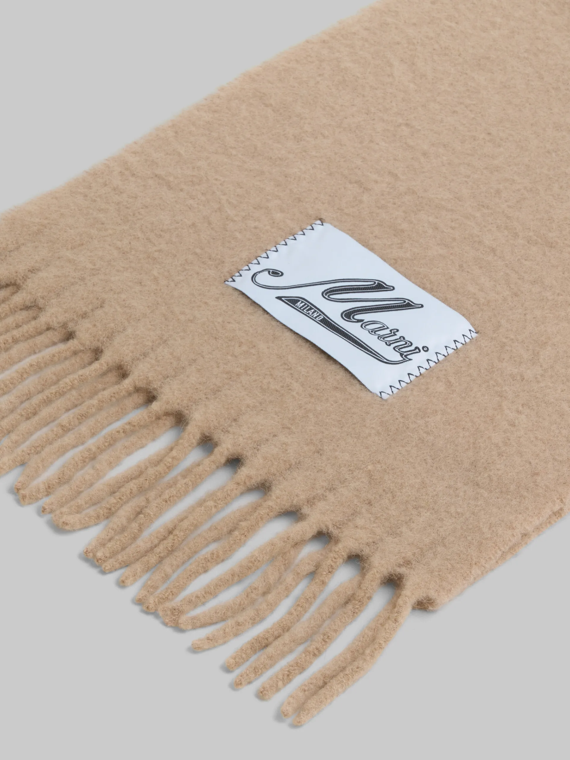 Scarves>Marni Light Pink Alpaca Scarf POMPEII