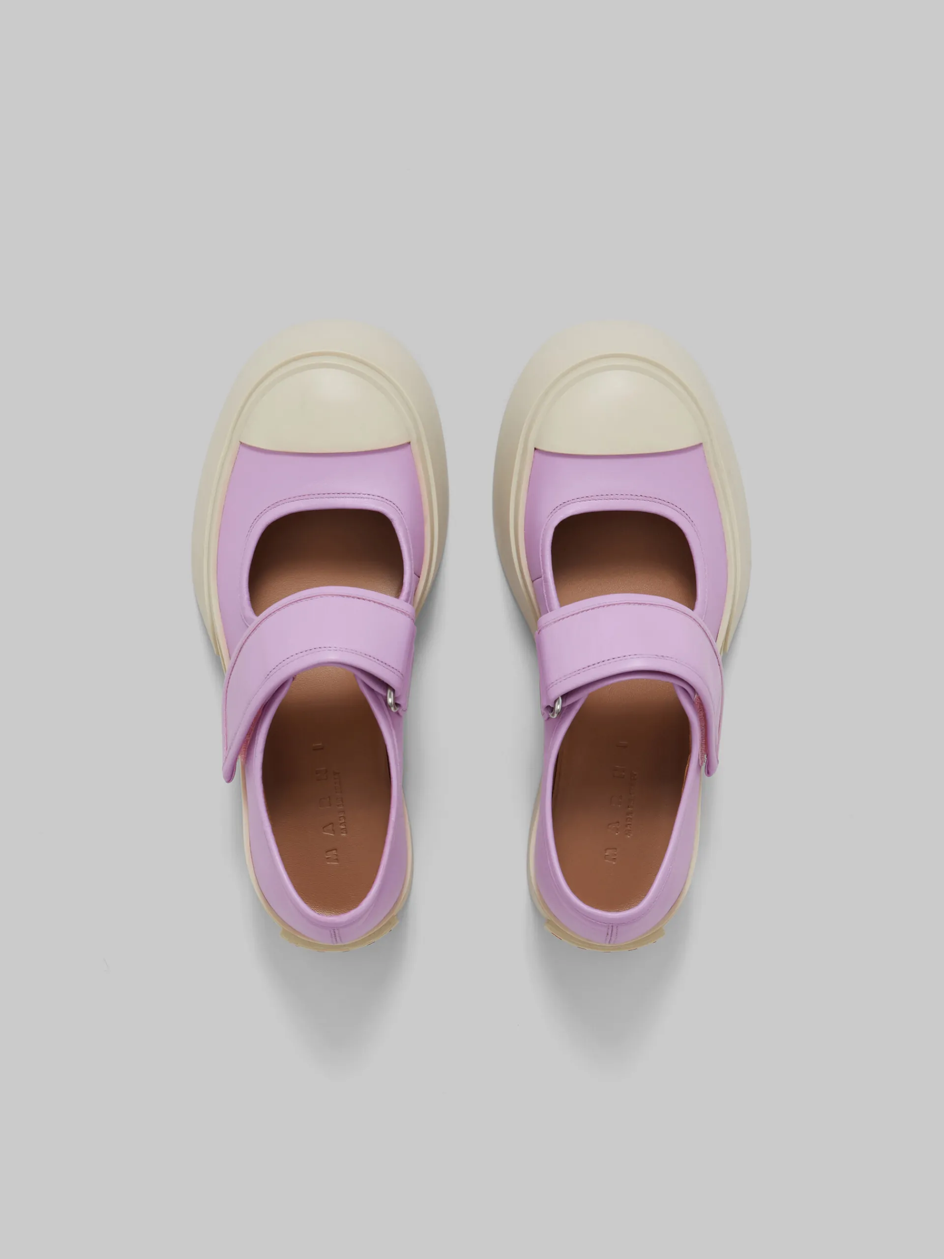 Sneakers | Pablo>Marni Lilac Nappa Leather Mary Jane Sneaker DAHLIA/PURPLE