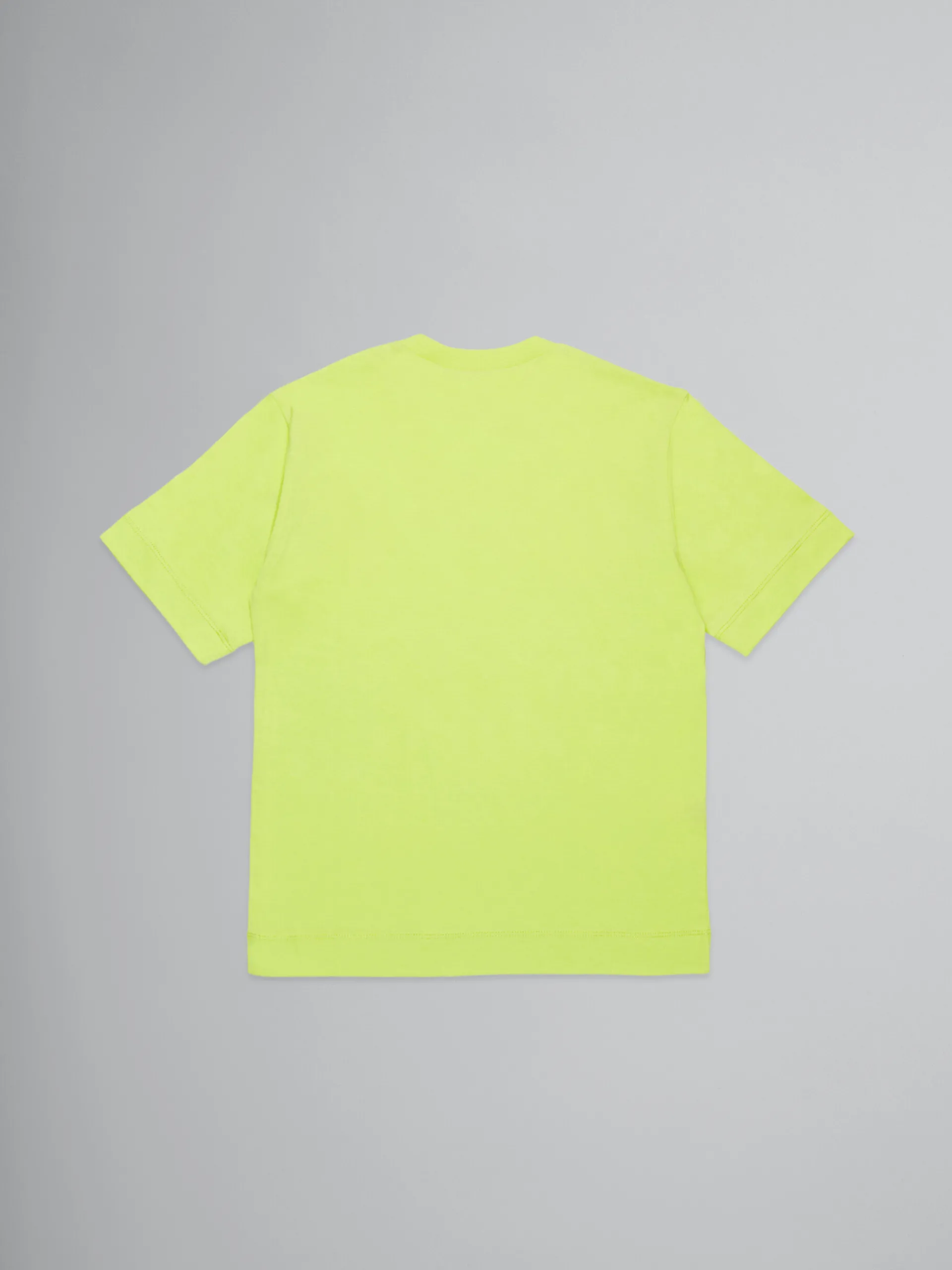 Kids>Marni Lime Green T-shirt With Embroidered Logo SULPHUR SPRING