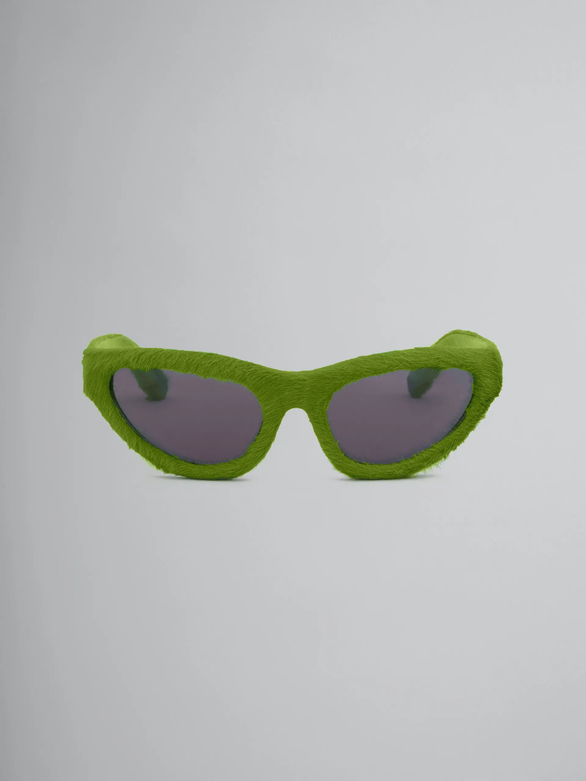 Sunglasses | Sunglasses>Marni Mavericks Furry Sunglasses GREEN