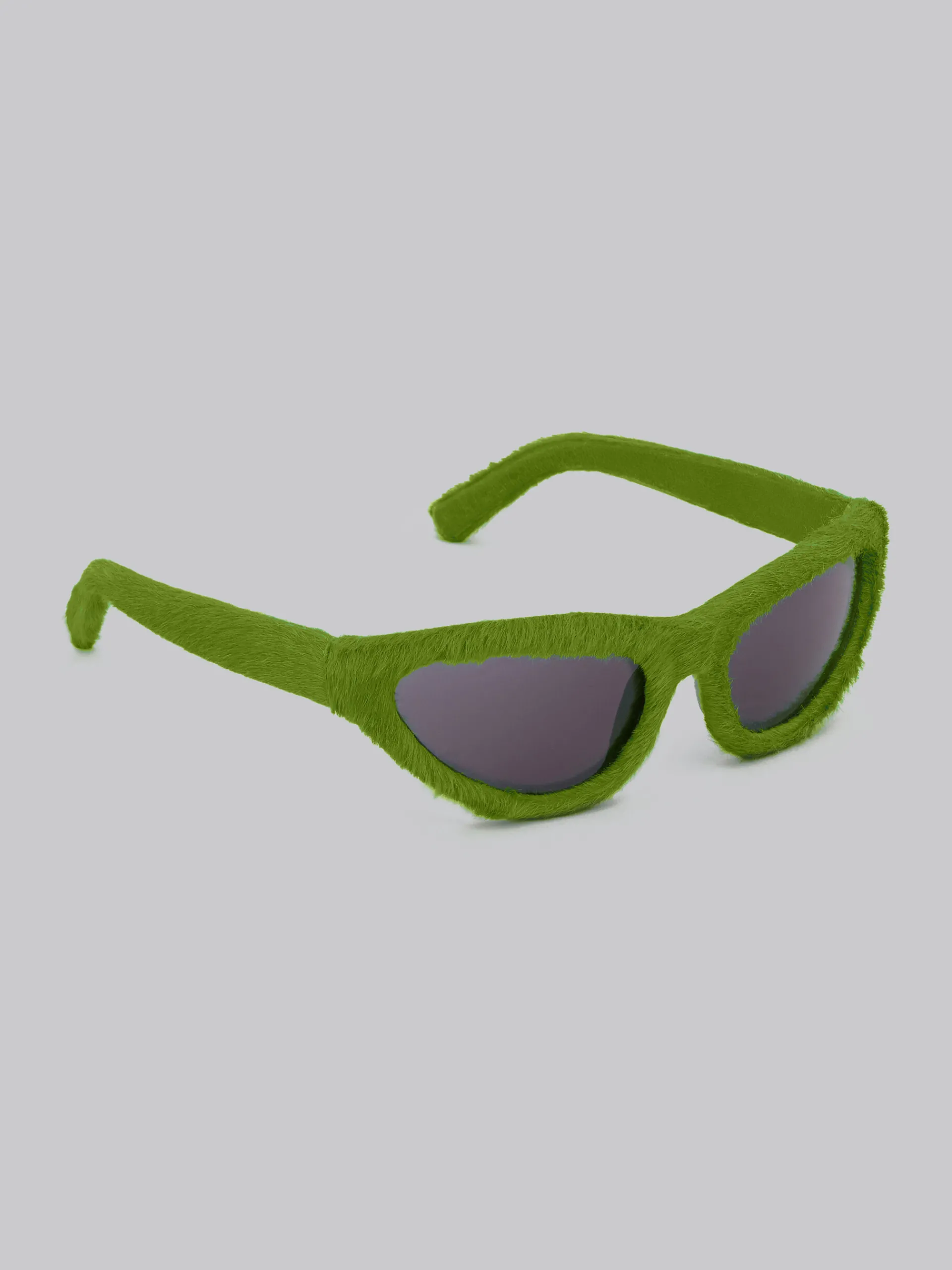 Sunglasses | Sunglasses>Marni Mavericks Furry Sunglasses GREEN