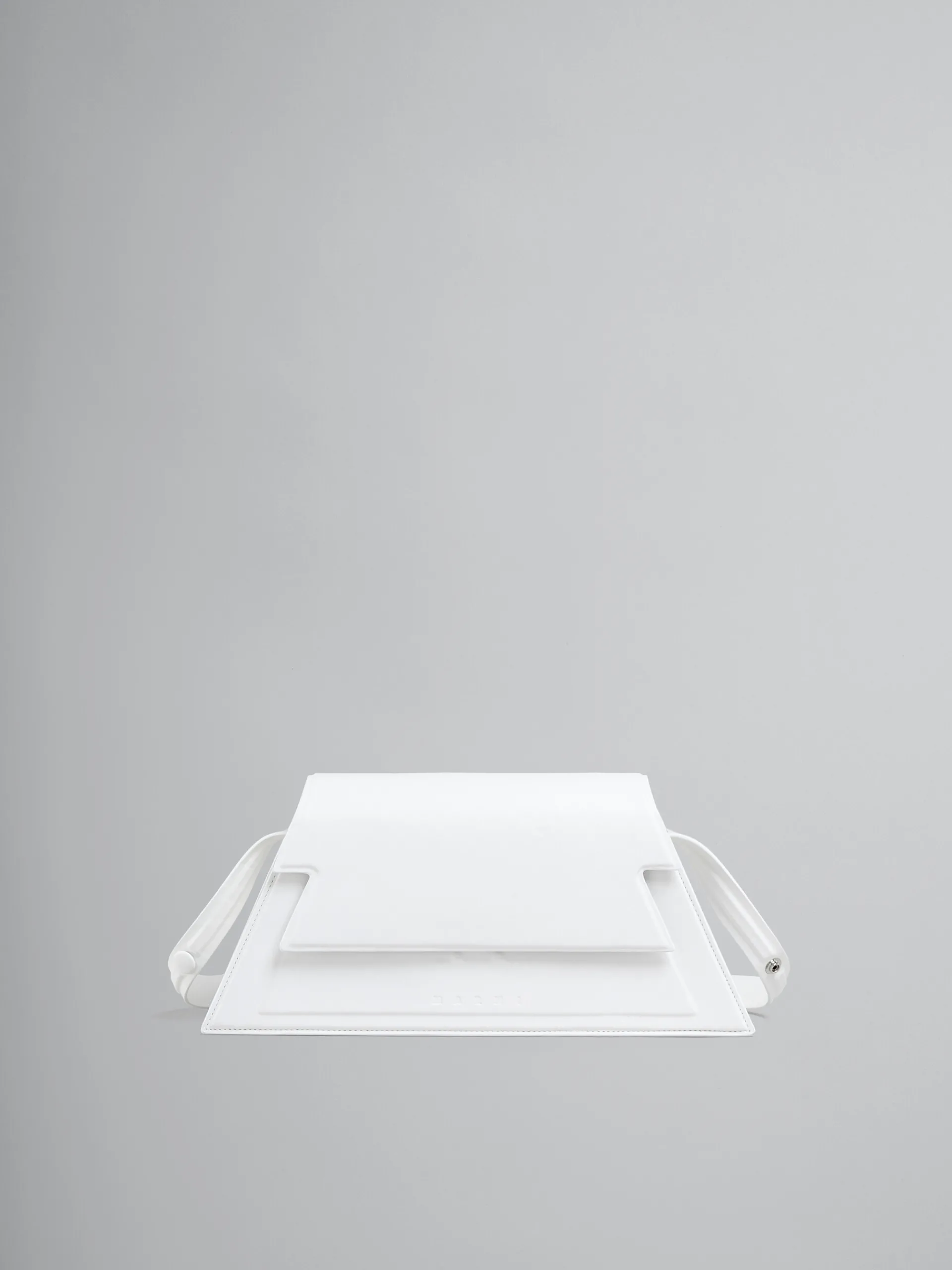 Shoulder Bags>Marni Medium Trunkoise Bag In Smooth White Leather LILYWHITE