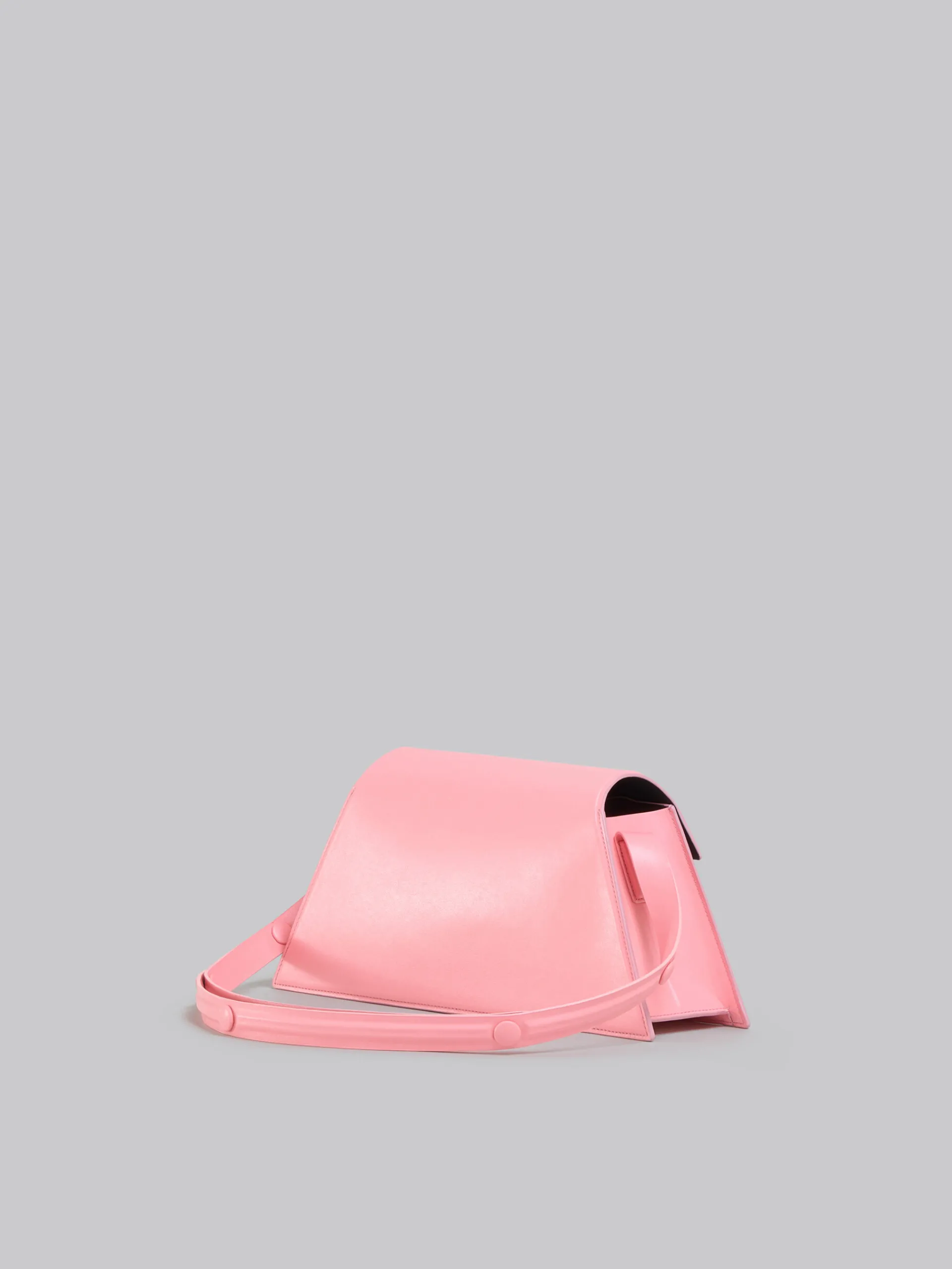 Shoulder Bags>Marni Medium Trunkoise Bag In Smooth Light Leather PINK