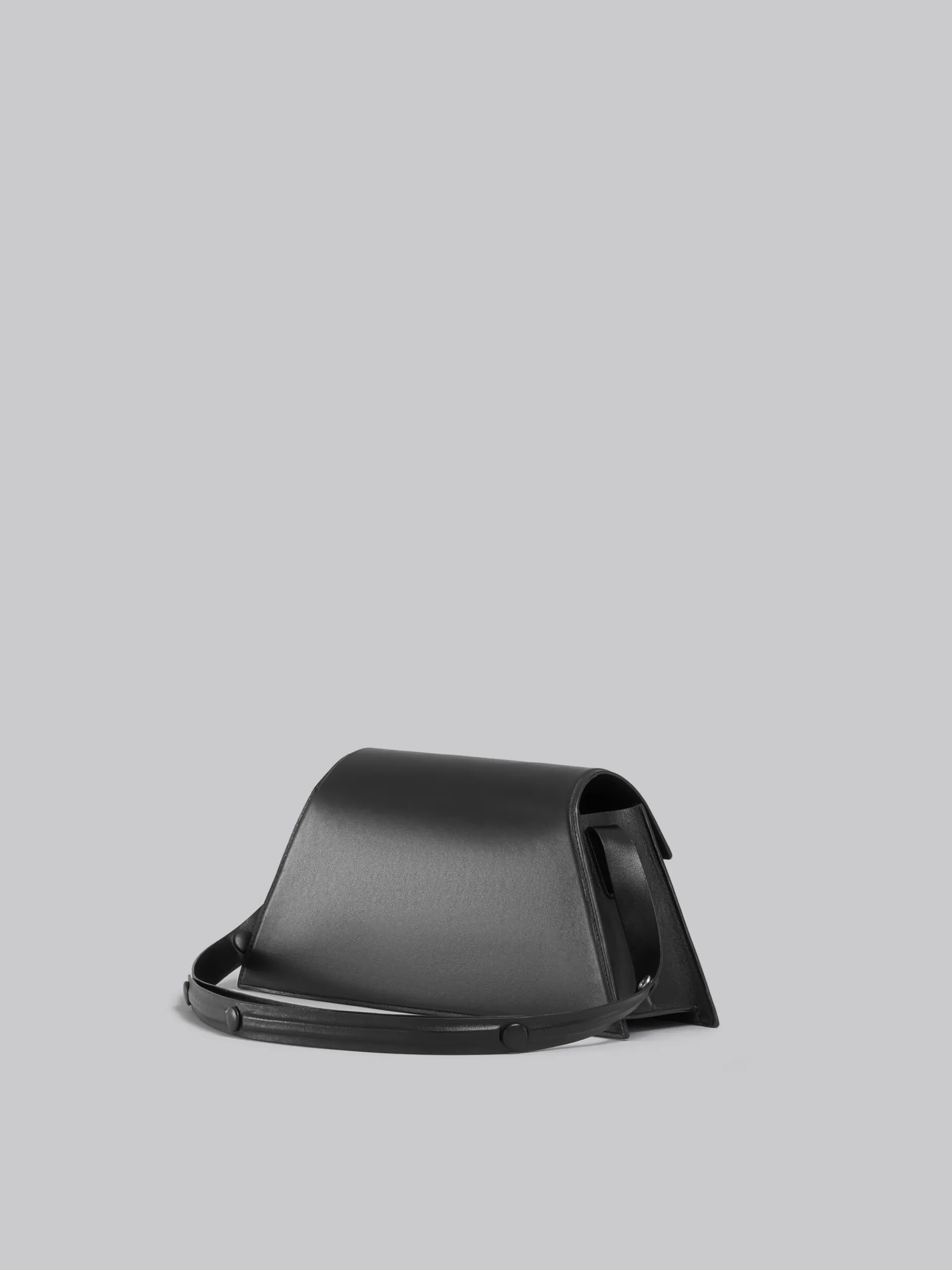 Shoulder Bags>Marni Medium Trunkoise Bag In Smooth Leather BLACK
