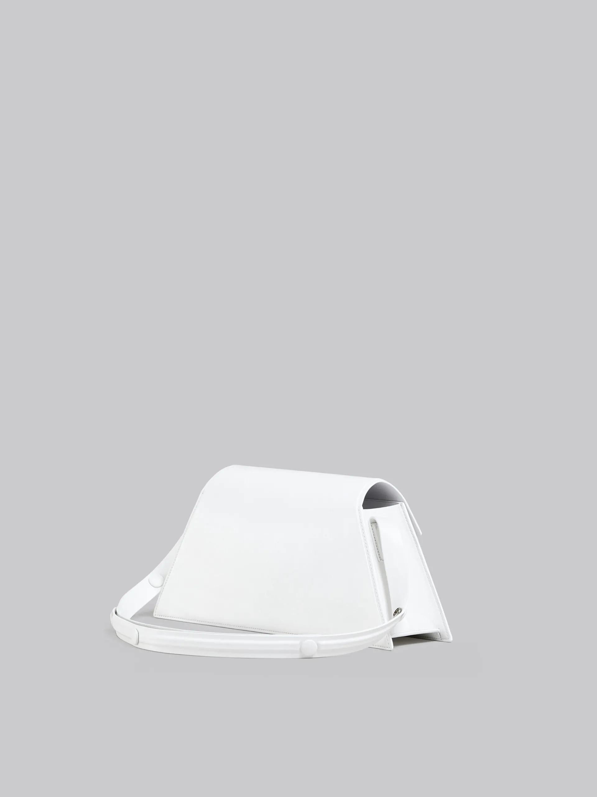 Shoulder Bags>Marni Medium Trunkoise Bag In Smooth White Leather LILYWHITE