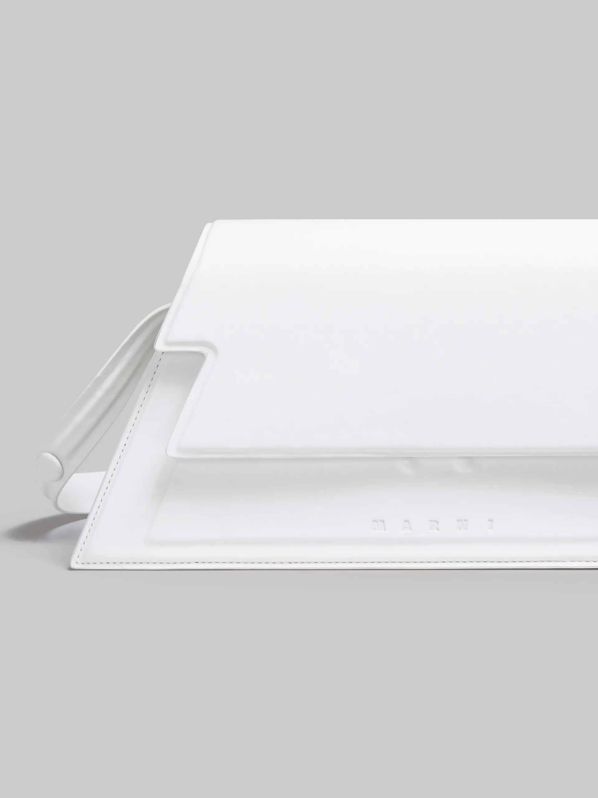 Shoulder Bags>Marni Medium Trunkoise Bag In Smooth White Leather LILYWHITE