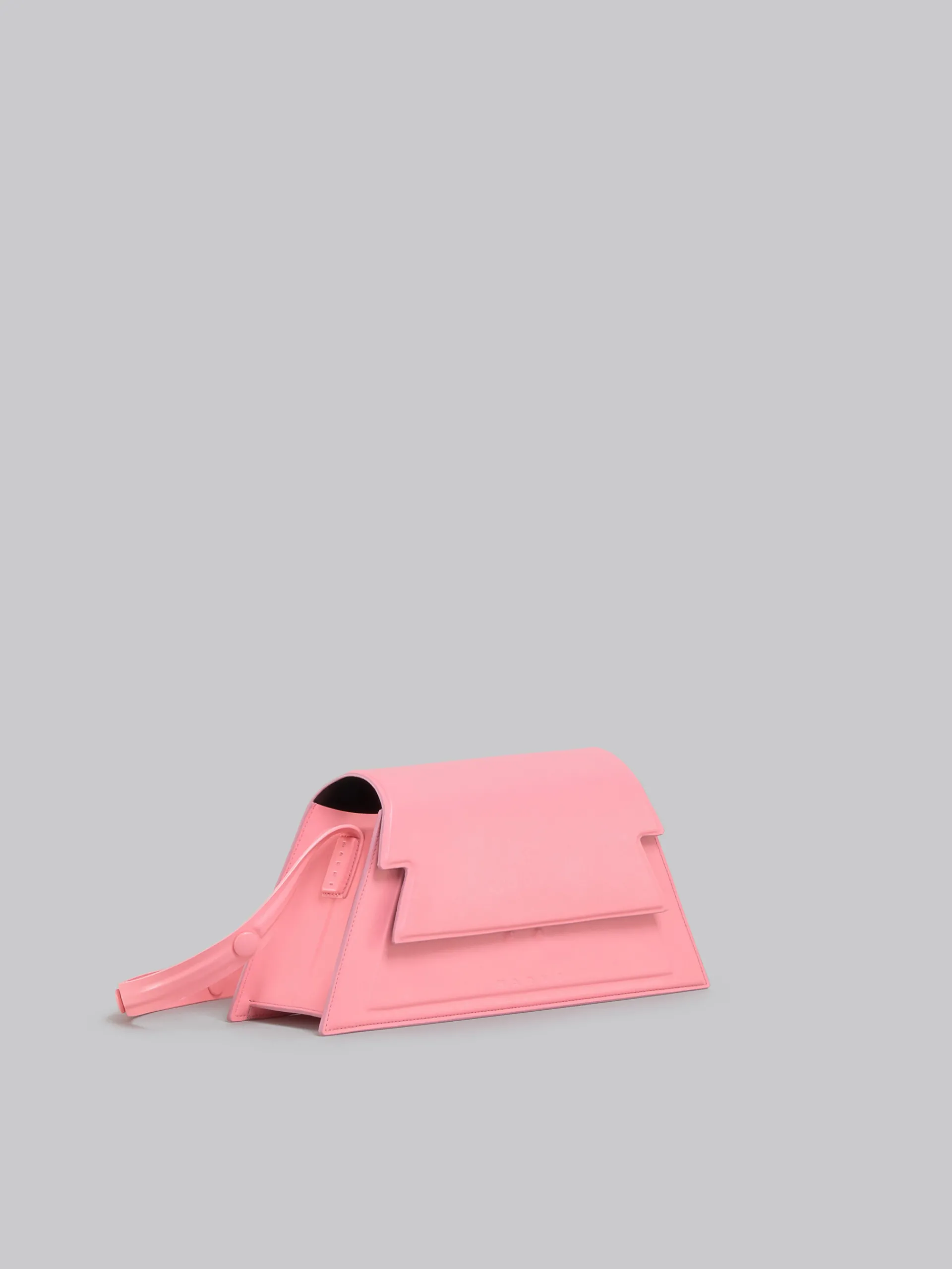 Shoulder Bags>Marni Medium Trunkoise Bag In Smooth Light Leather PINK