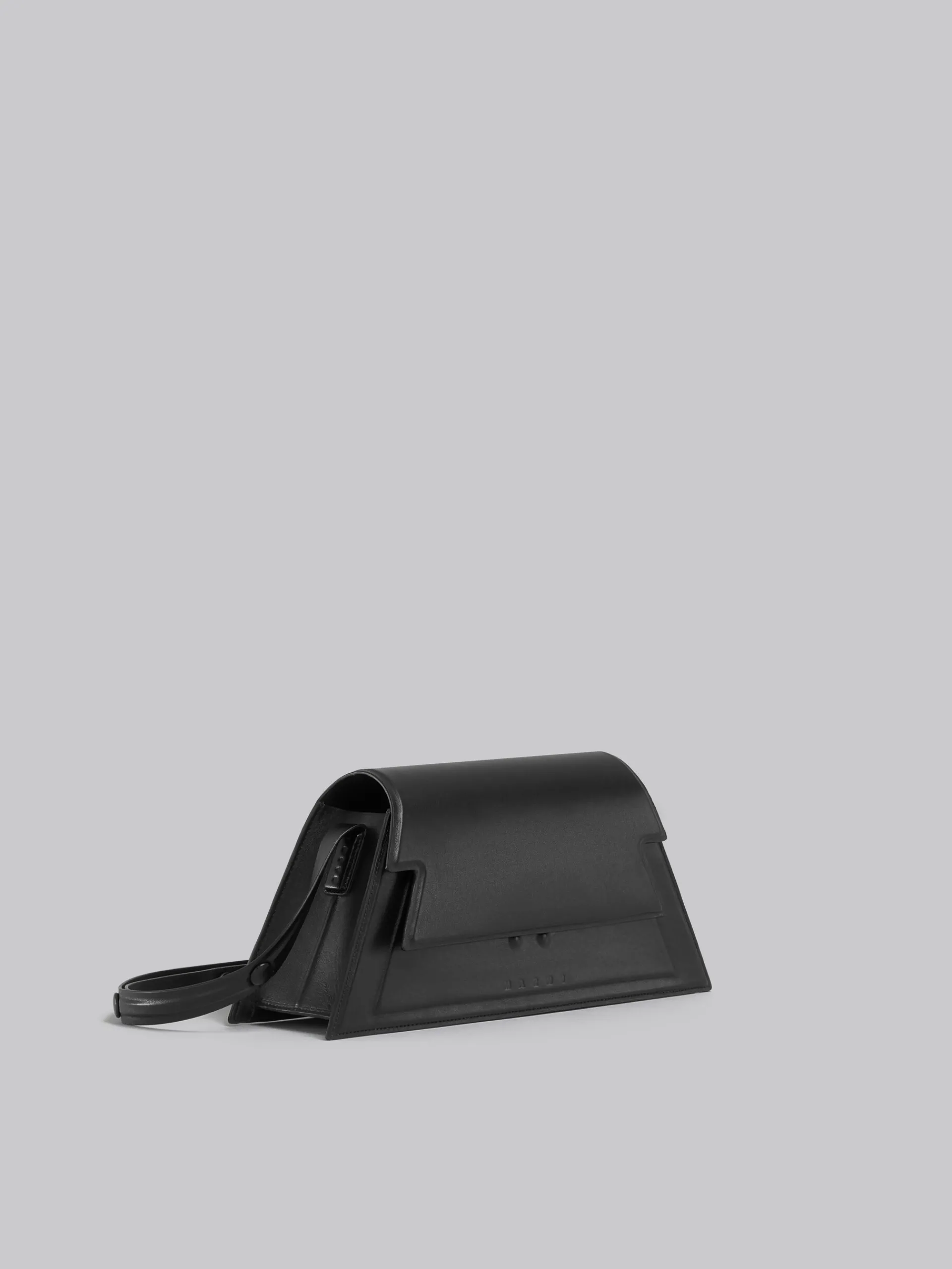 Shoulder Bags>Marni Medium Trunkoise Bag In Smooth Leather BLACK