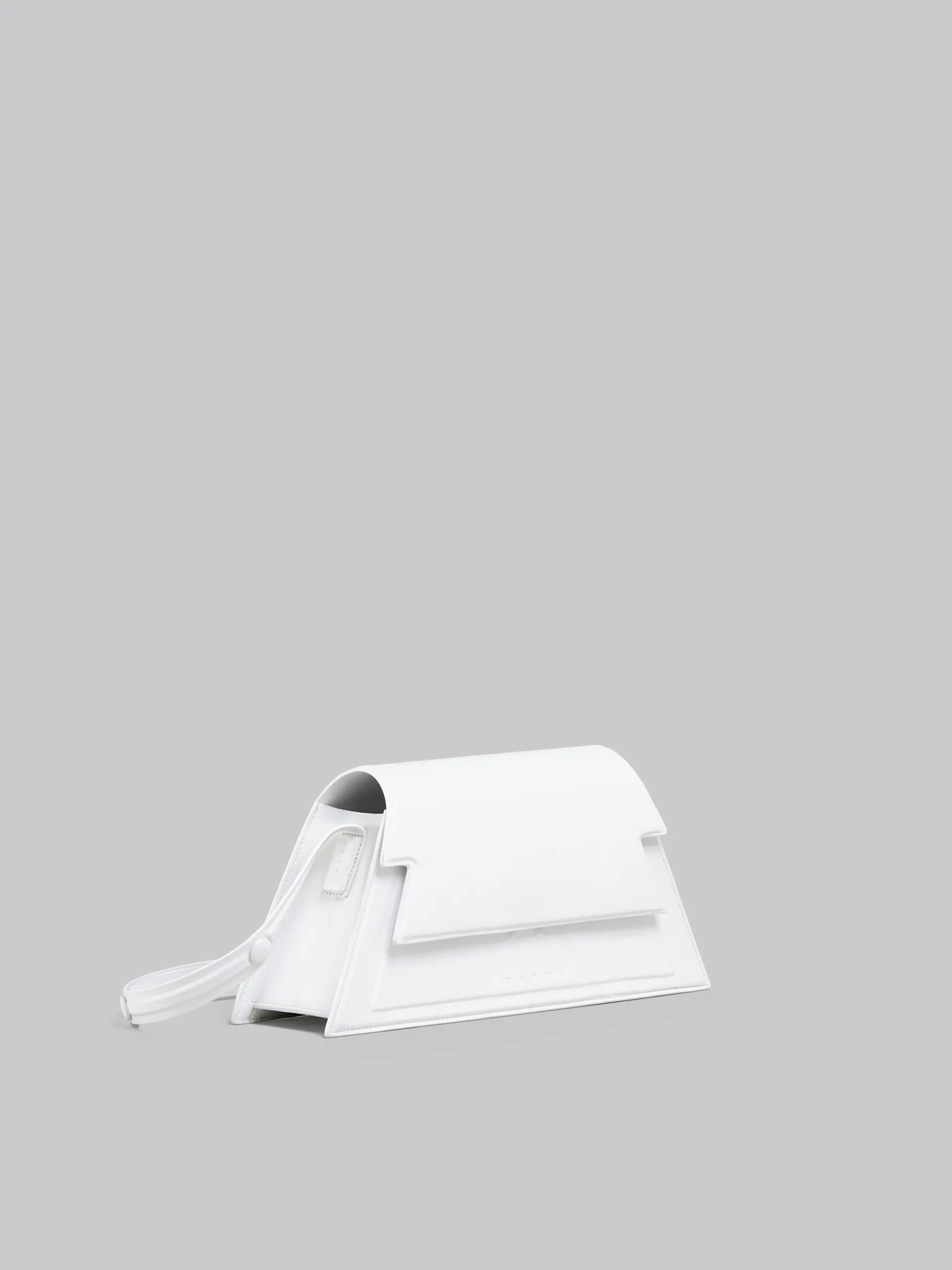 Shoulder Bags>Marni Medium Trunkoise Bag In Smooth White Leather LILYWHITE