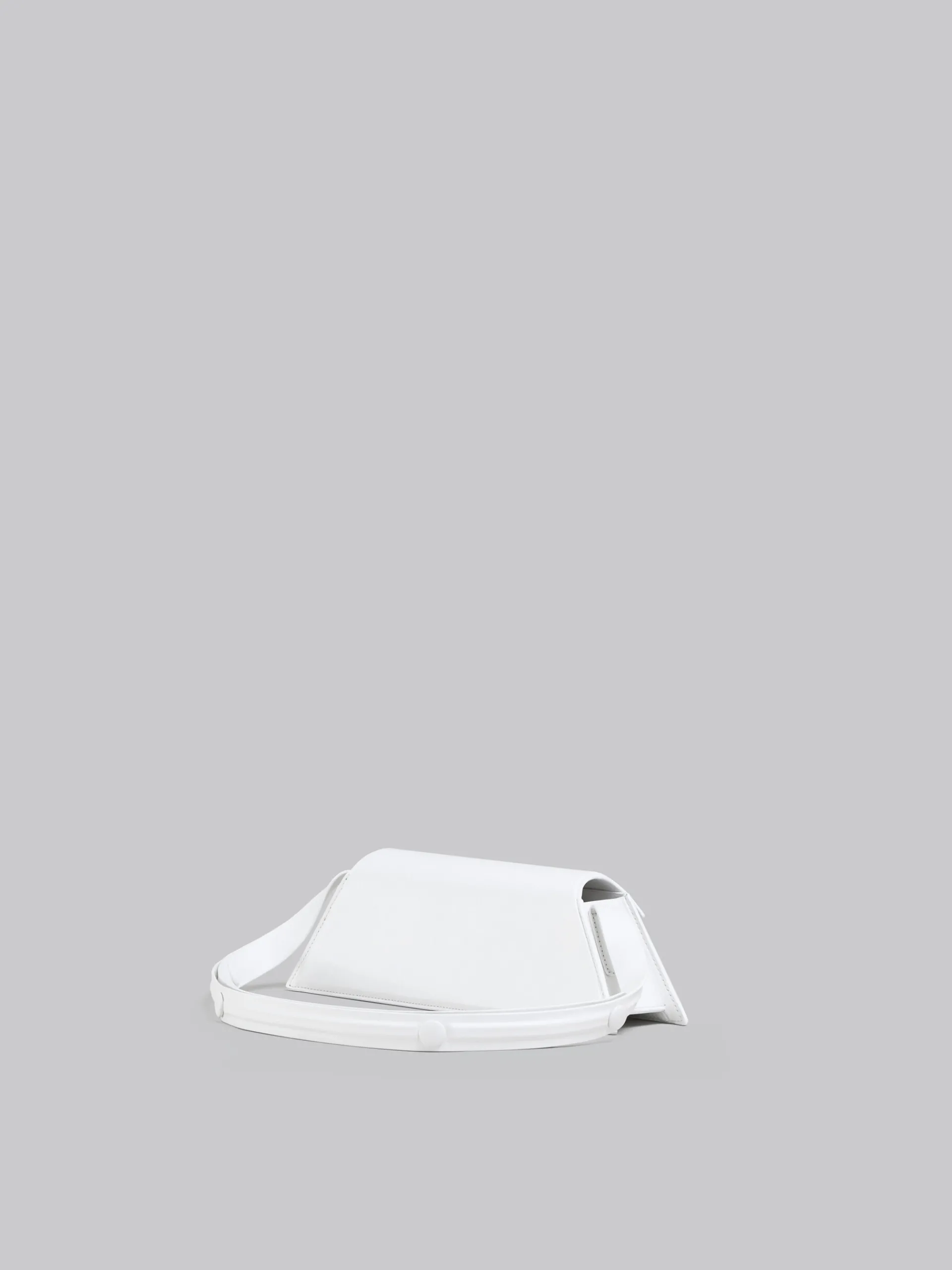 Shoulder Bags>Marni Mini Trunkoise Bag In Smooth White Leather LILYWHITE