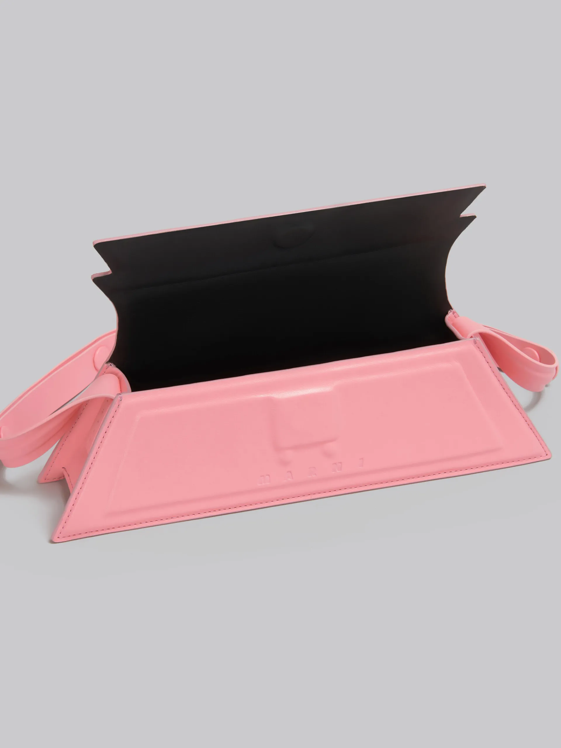 Shoulder Bags>Marni Mini Trunkoise Bag In Smooth Light Leather PINK