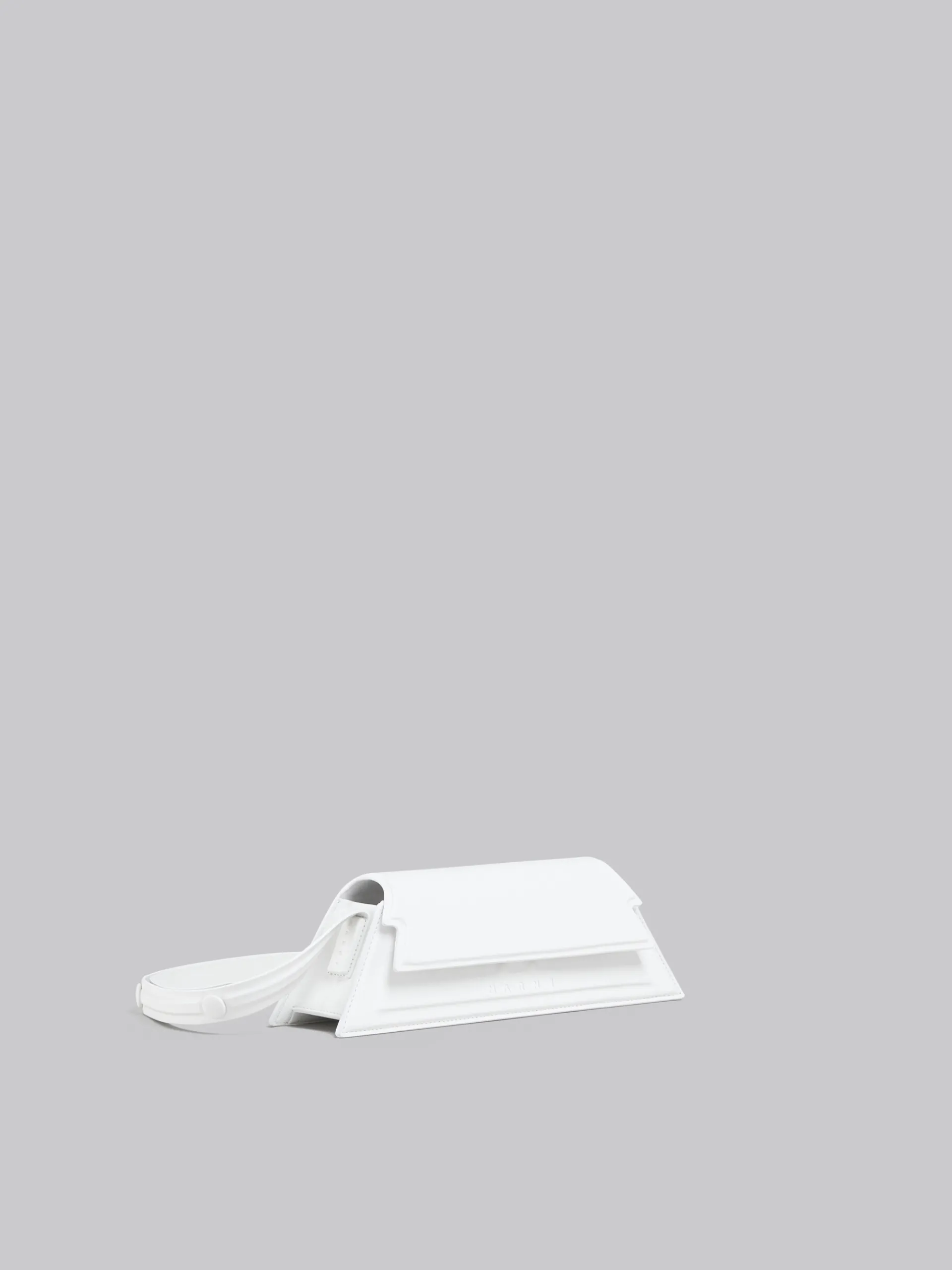 Shoulder Bags>Marni Mini Trunkoise Bag In Smooth White Leather LILYWHITE