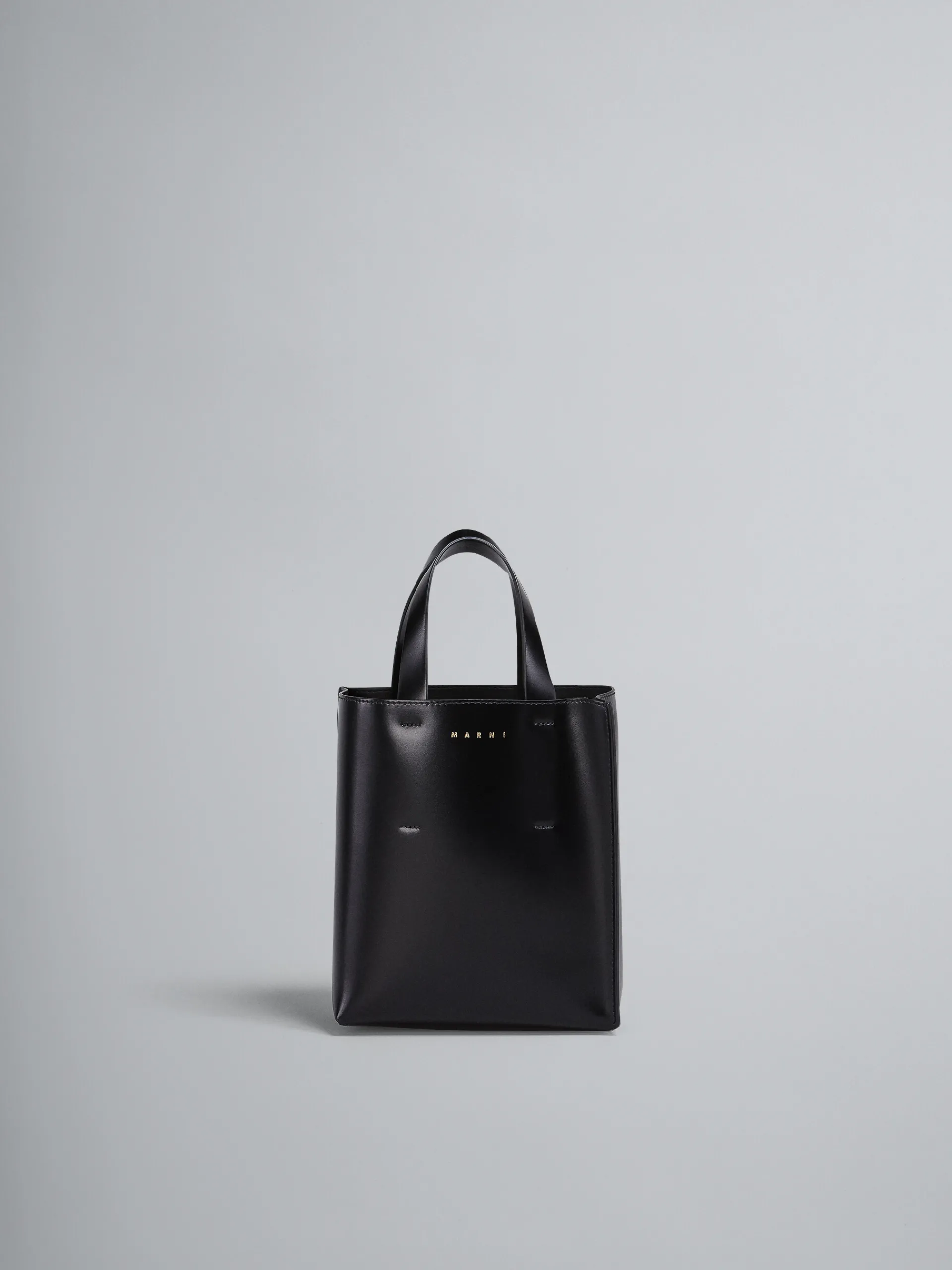 Tote Bags>Marni Museo Mini Bag In Leather BLACK