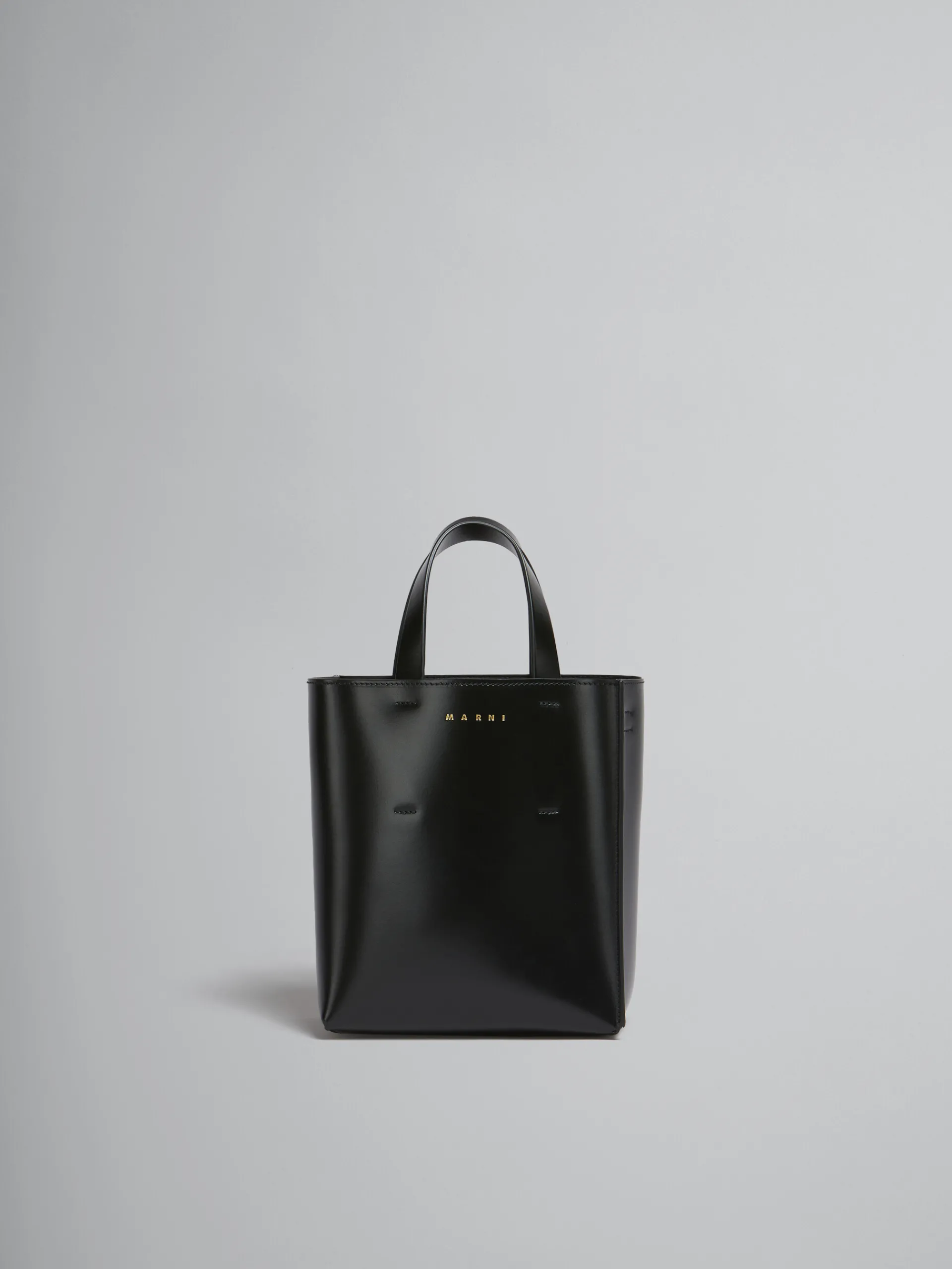Tote Bags>Marni Museo Mini Bag In Leather BLACK