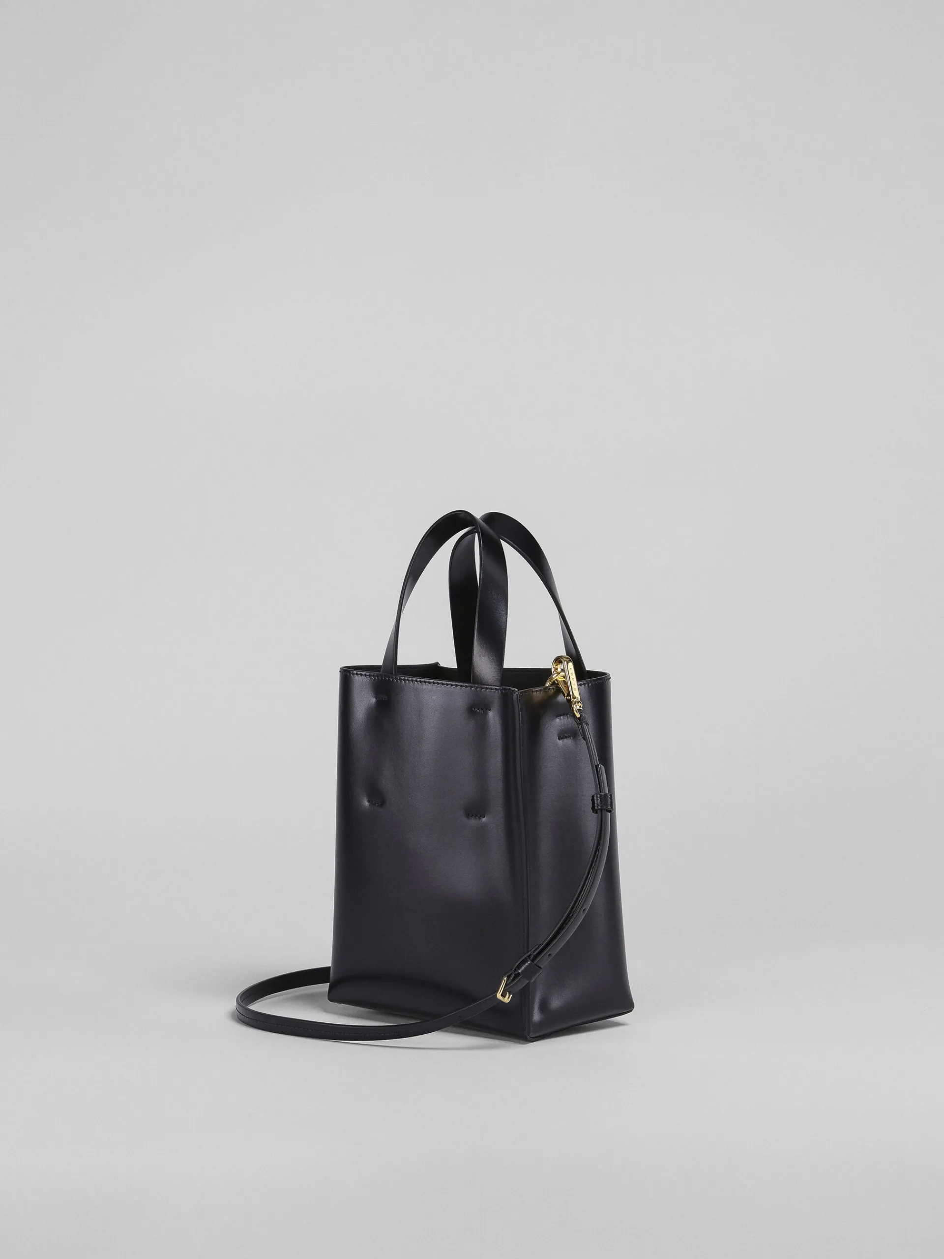 Tote Bags>Marni Museo Mini Bag In Leather BLACK