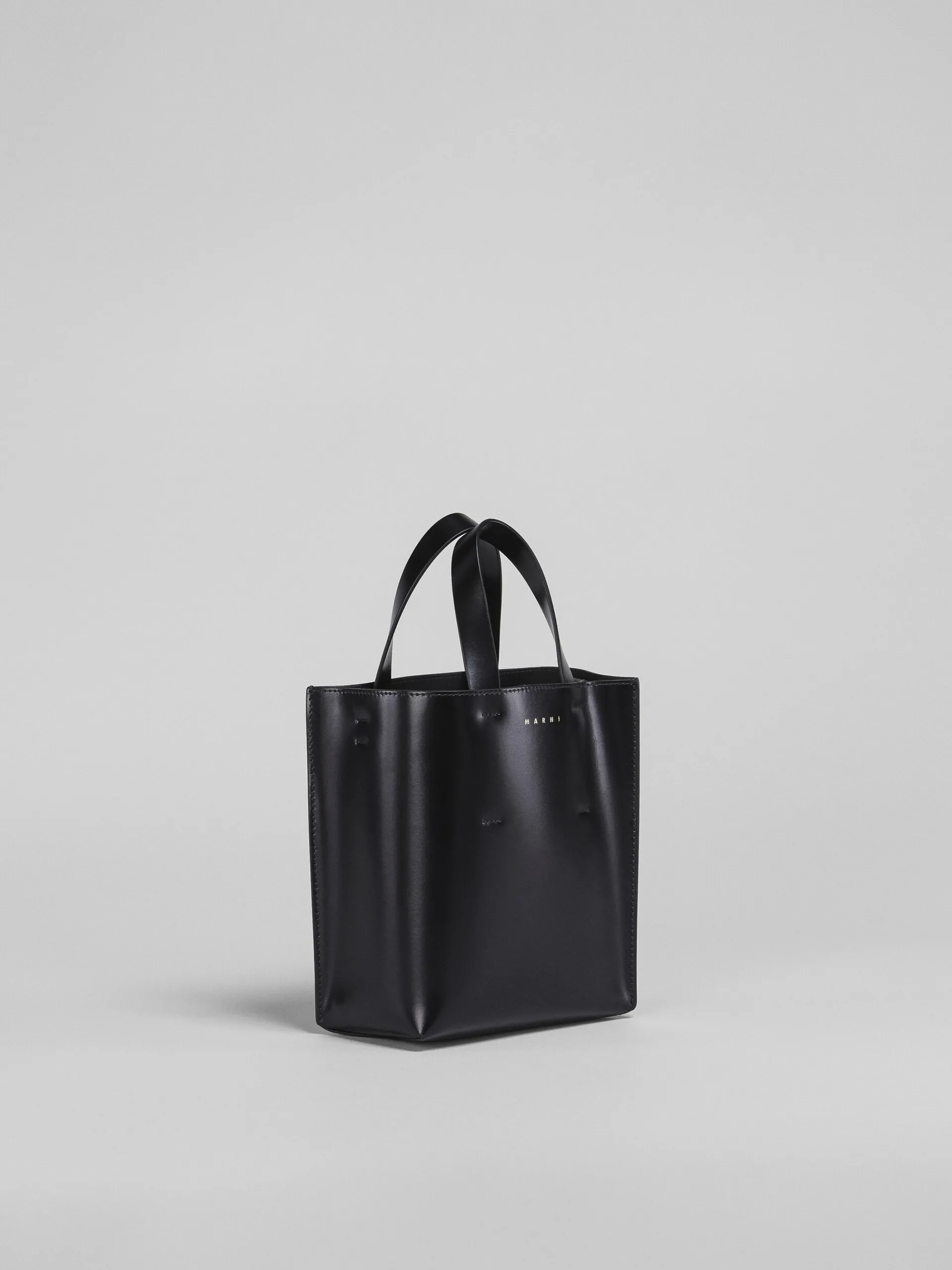 Tote Bags>Marni Museo Mini Bag In Leather BLACK