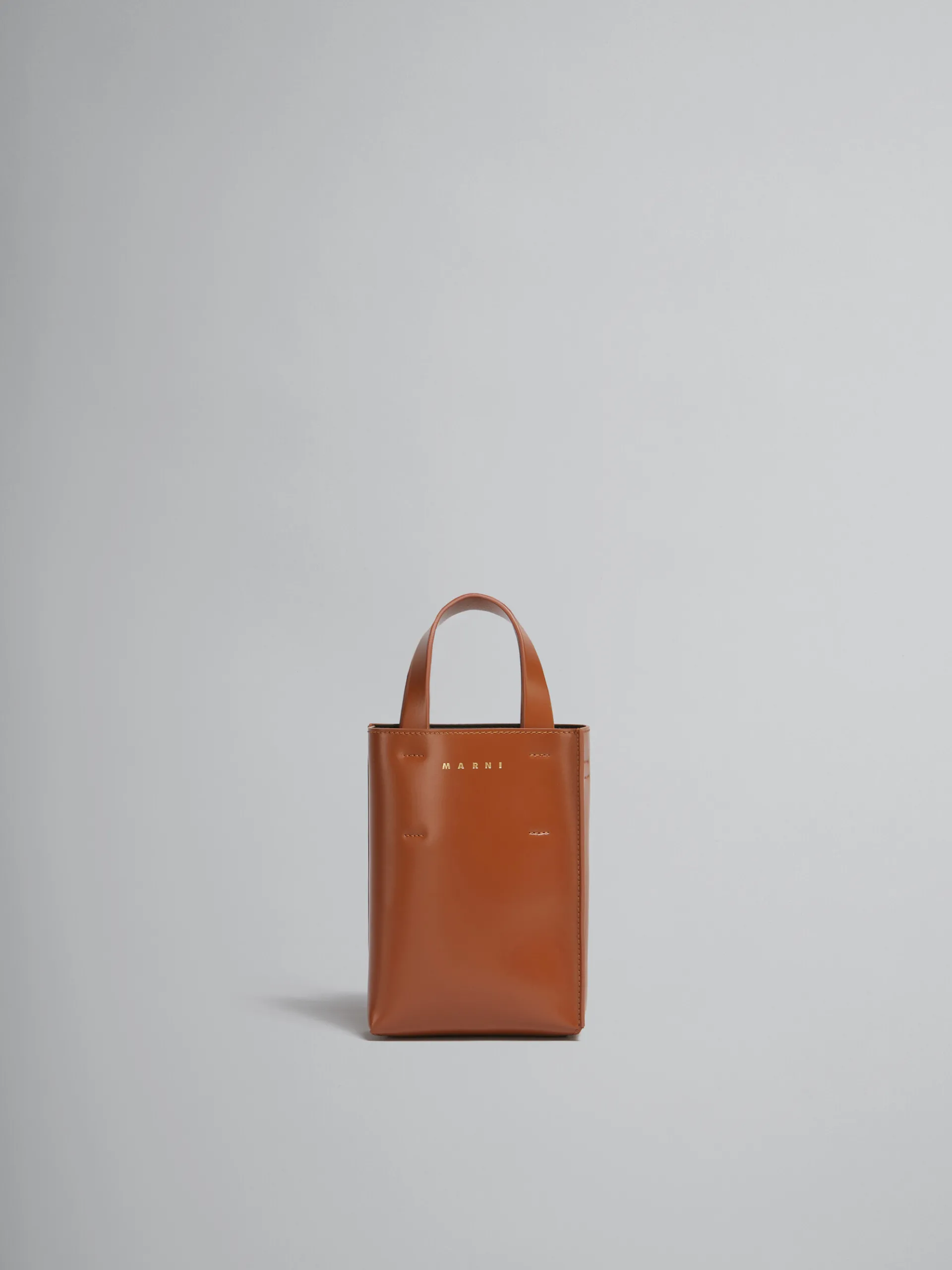 Tote Bags>Marni MUSEO Nano Bag In Brown Leather MOCA
