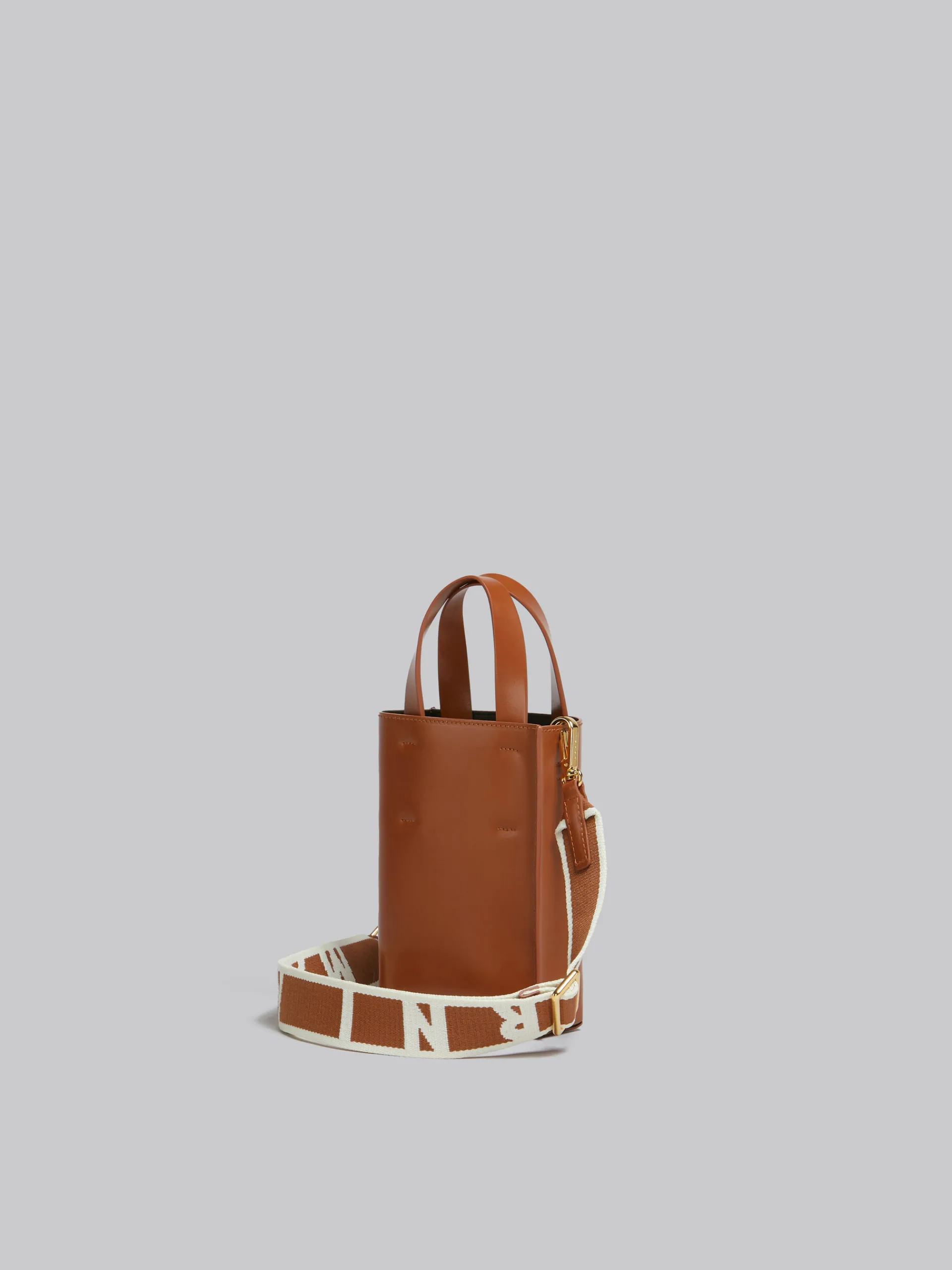 Tote Bags>Marni MUSEO Nano Bag In Brown Leather MOCA
