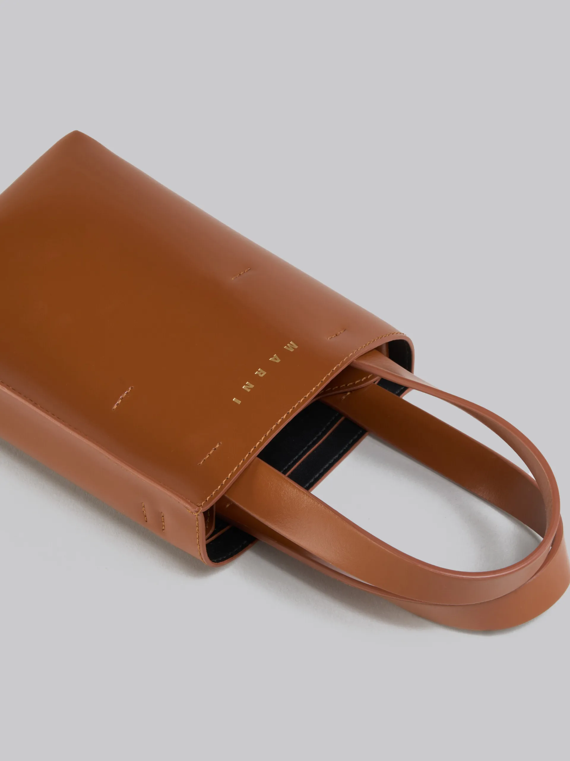 Tote Bags>Marni MUSEO Nano Bag In Brown Leather MOCA
