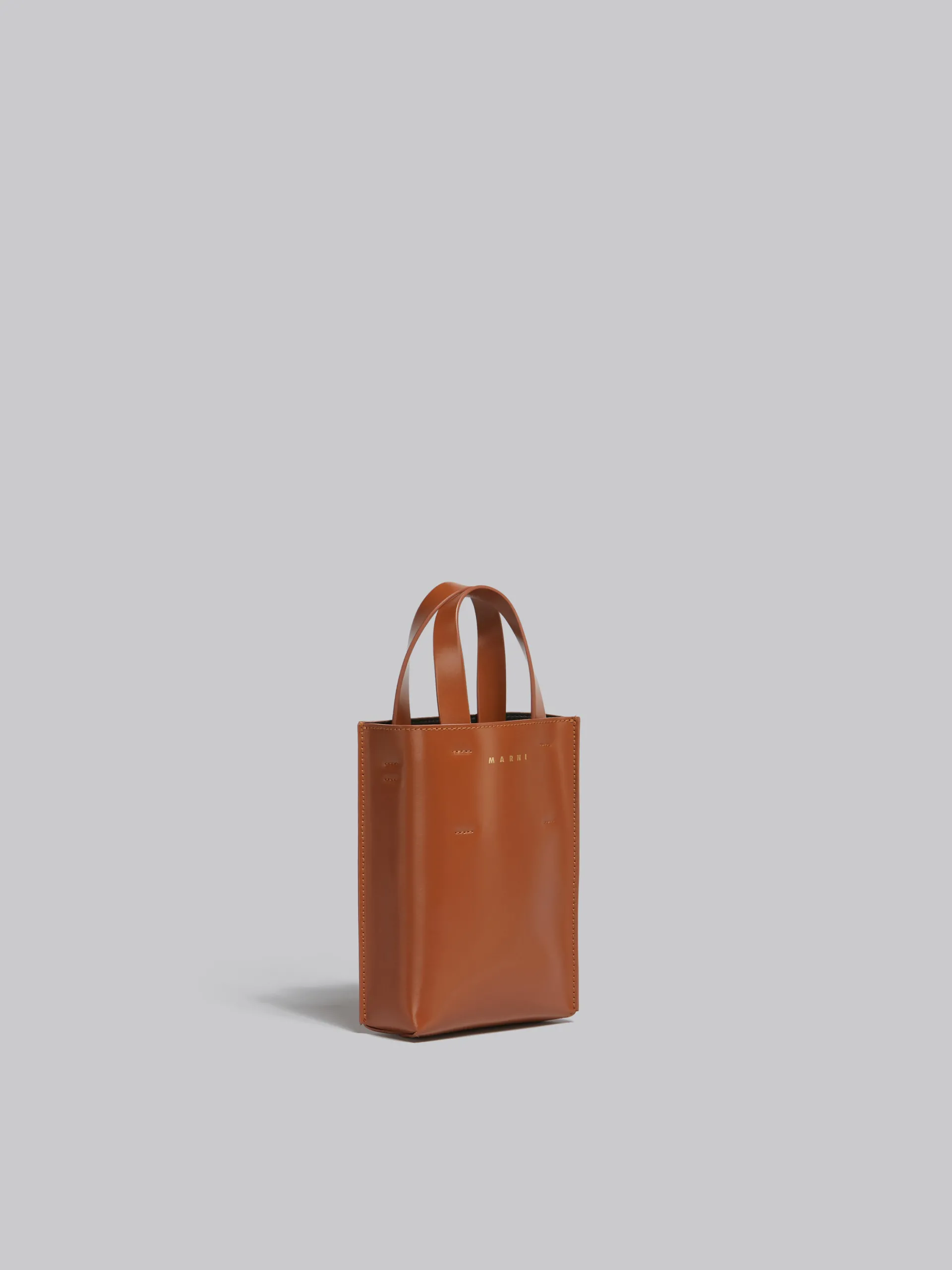 Tote Bags>Marni MUSEO Nano Bag In Brown Leather MOCA