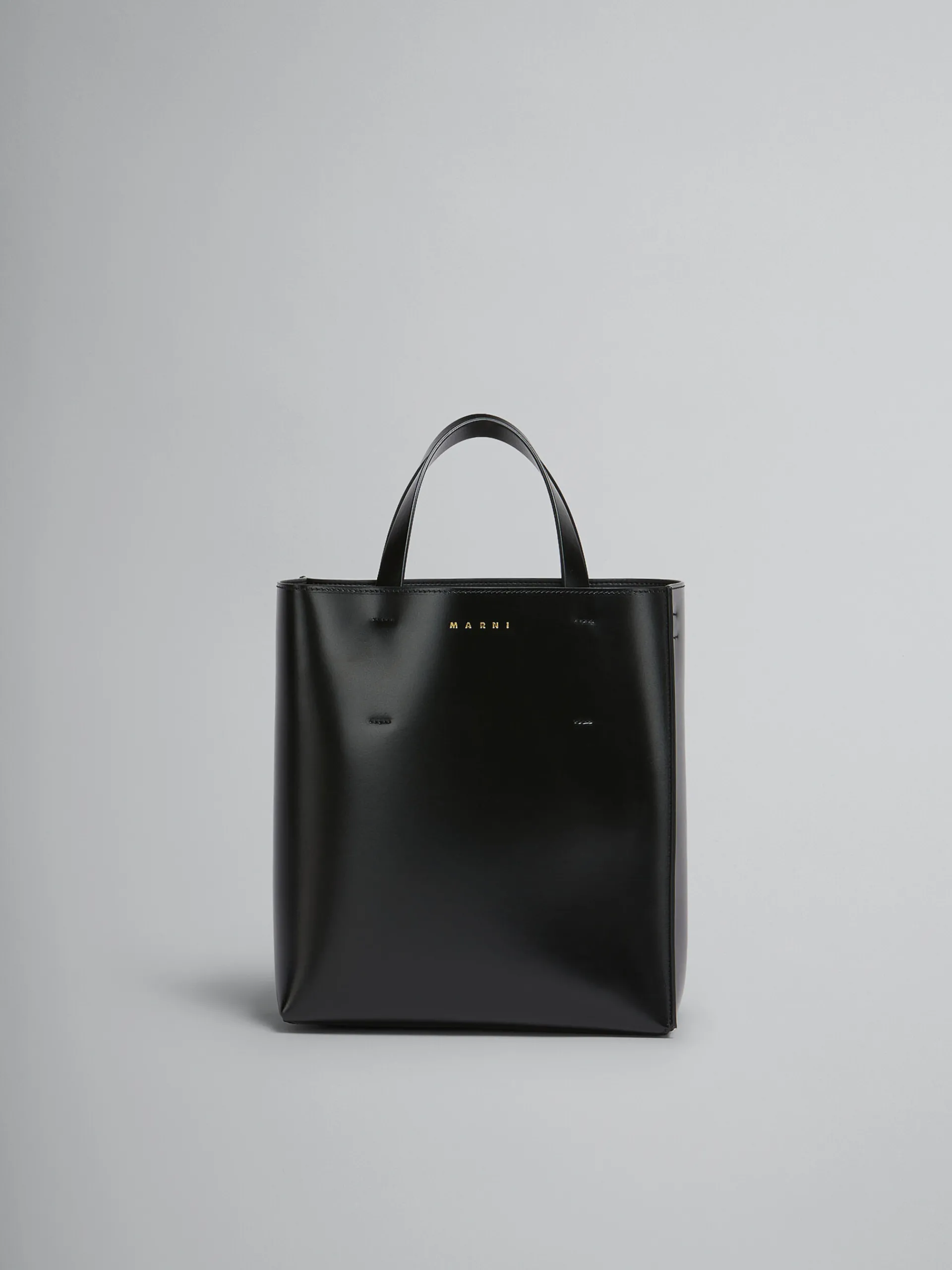 Tote Bags>Marni Museo Small Bag In Leather BLACK