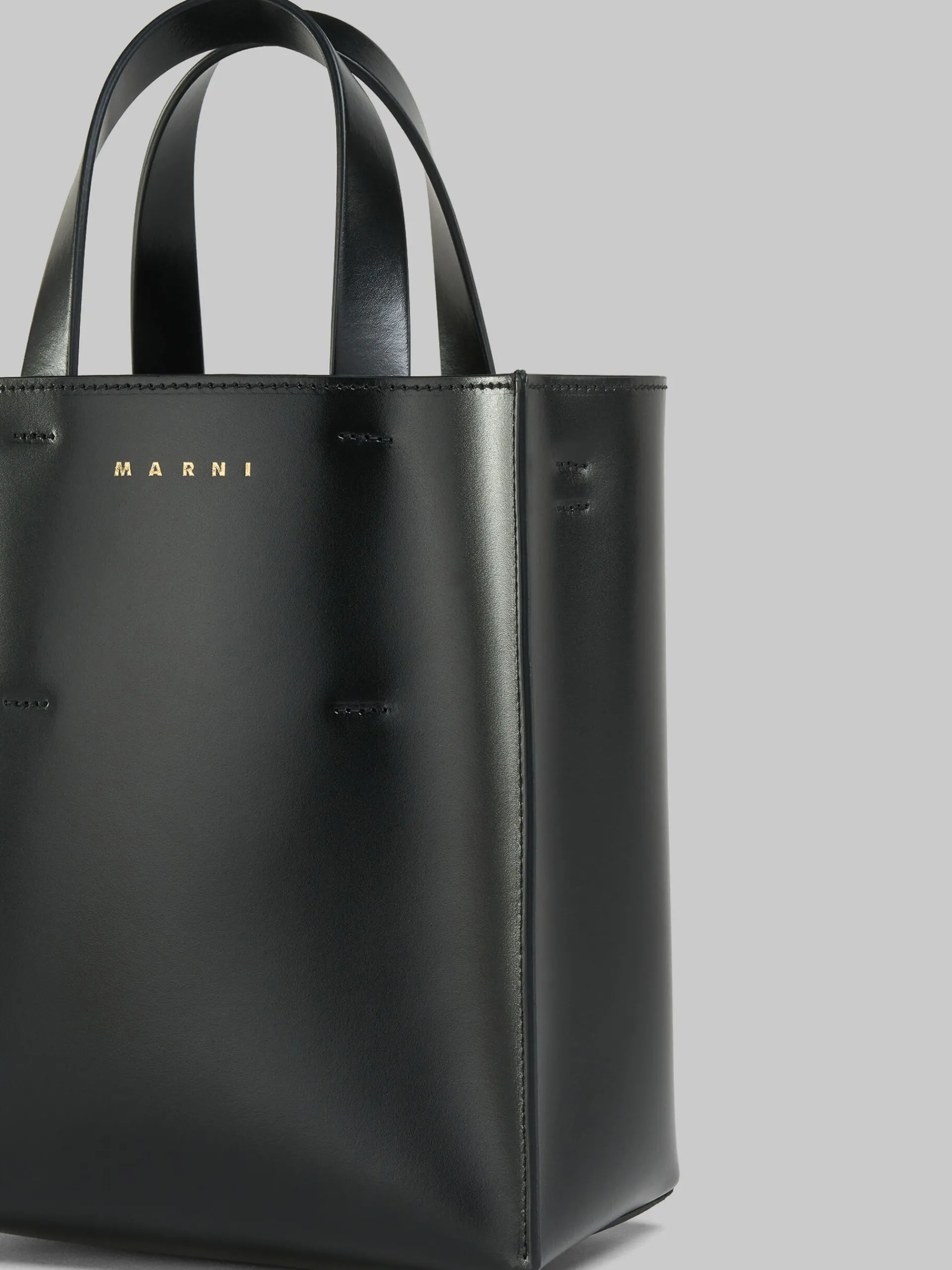 Tote Bags>Marni Museo Small Bag In Leather BLACK