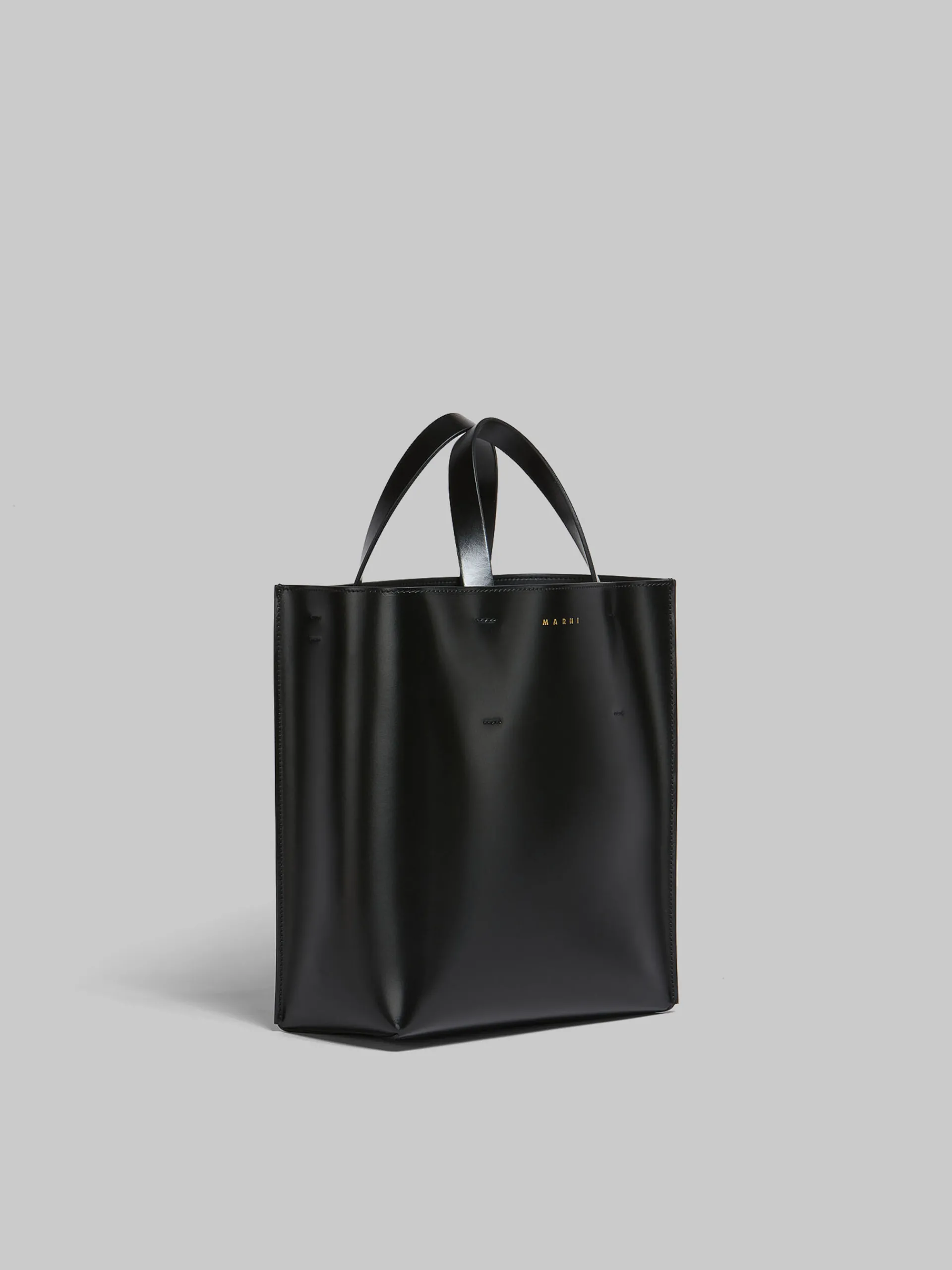Tote Bags>Marni Museo Small Bag In Leather BLACK