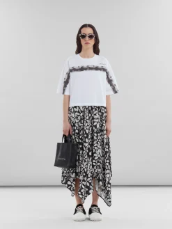 Tote Bags>Marni Museo Soft Mini Bag In Leather With Mending BLACK