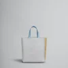 Tote Bags>Marni Museo Soft Mini Bag In Grey Beige And Blue Leather With Mending SODIUM/NOMAD/DUSY BLUE