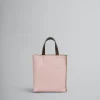 Tote Bags>Marni Museo Soft Mini Bag In Pink Colour-block Leather With Mending LEADEN BLUE/FROST