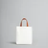 Tote Bags>Marni Museo Soft Mini Bag In White Light Blue And Orange Leather LILYWHITE/CLOUD