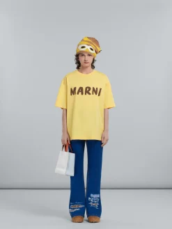 Tote Bags>Marni Museo Soft Mini Bag In White Light Blue And Orange Leather LILYWHITE/CLOUD