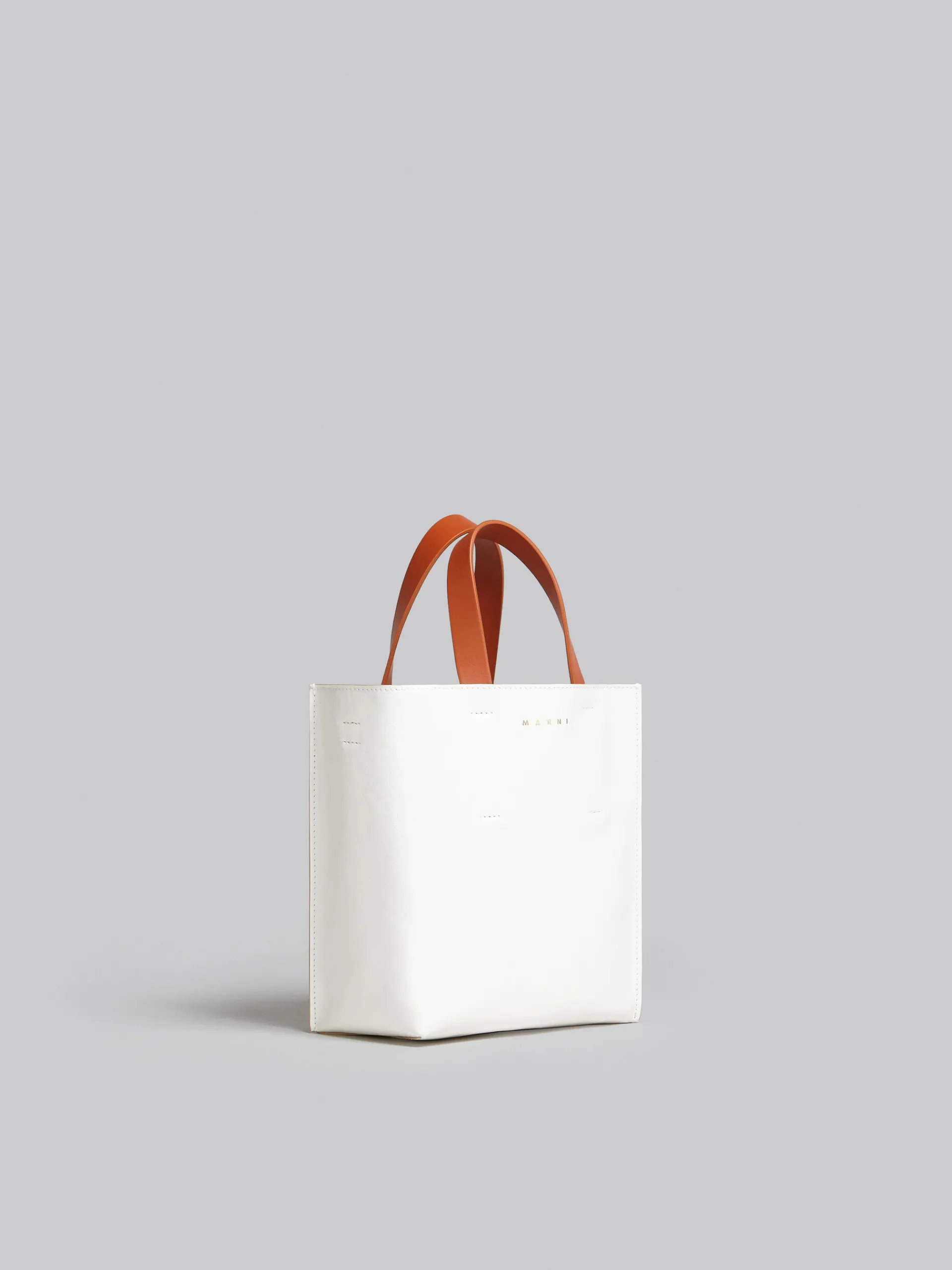 Tote Bags>Marni Museo Soft Mini Bag In White Light Blue And Orange Leather LILYWHITE/CLOUD