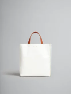 Tote Bags>Marni Museo Soft Small Bag In White And Light Blue Leather LILYWHITE/CLOUD