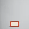 Wallets & Small Leather Goods>Marni Orange Cream And Deep Blue Saffiano Leather Card Case BRICK/TALC/NIGHT BLUE