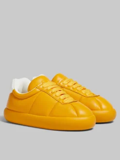 Sneakers>Marni Orange Leather BigFoot 2.0 Sneaker LIGHTORANGE