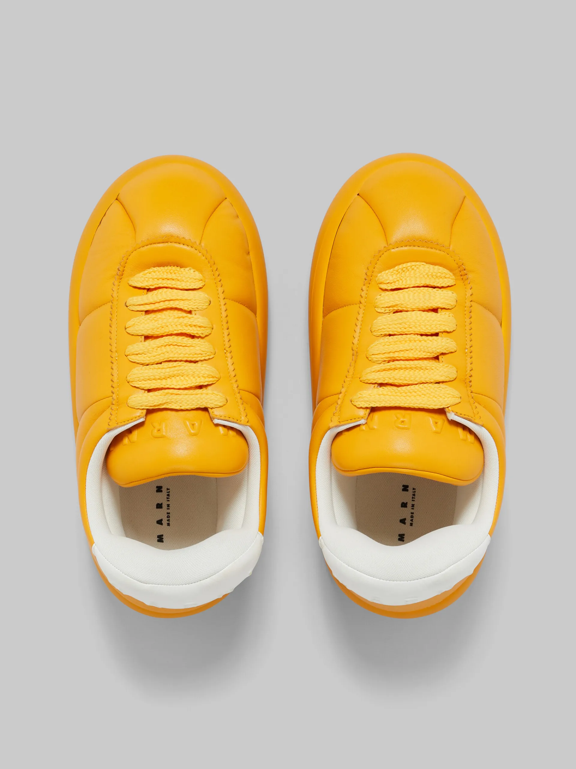 Sneakers>Marni Orange Leather BigFoot 2.0 Sneaker LIGHTORANGE