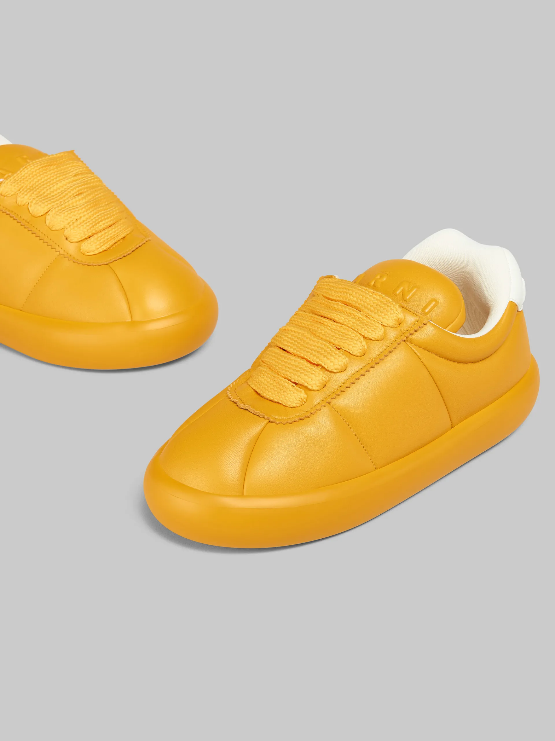 Sneakers>Marni Orange Leather BigFoot 2.0 Sneaker LIGHTORANGE