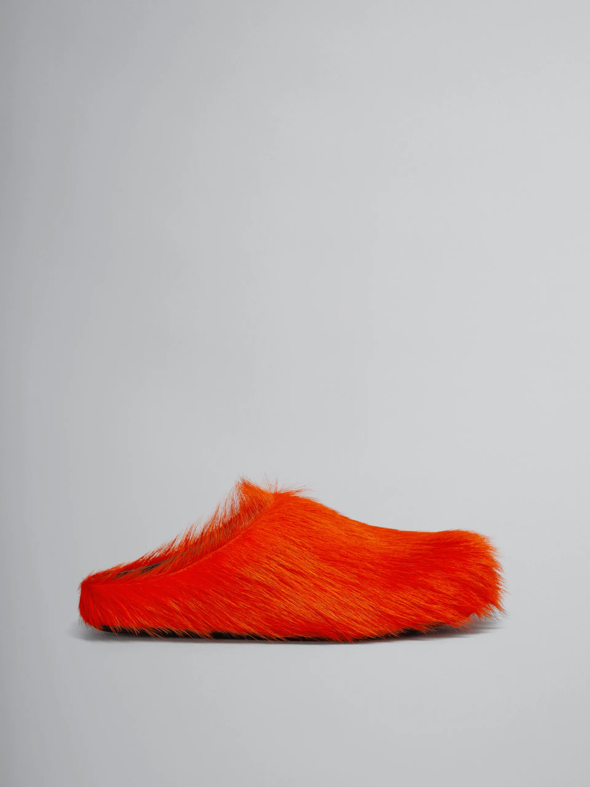 Flats | Fussbett>Marni Long Hair Calfskin Fussbett Sabot ORANGE