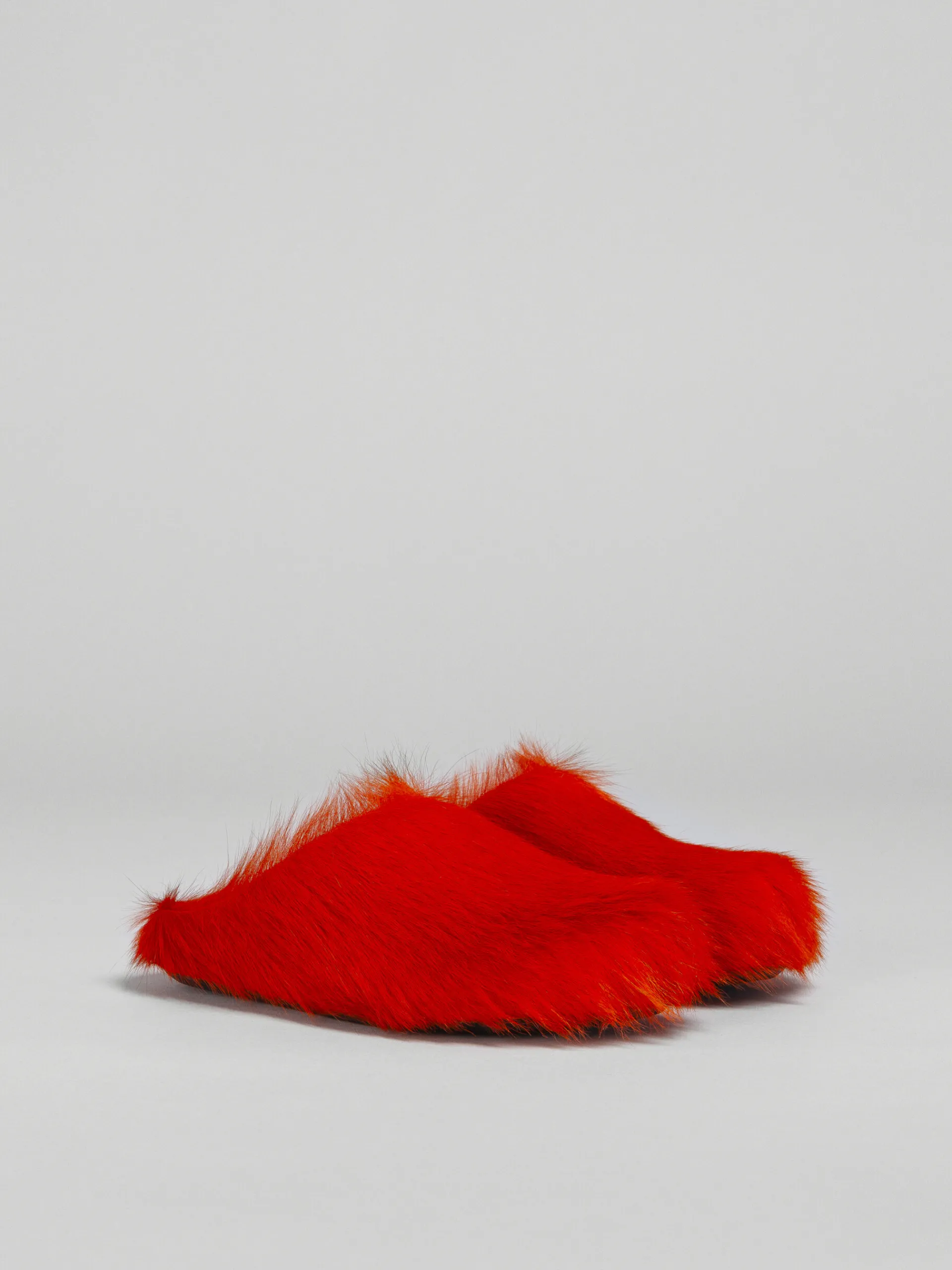 Flats | Fussbett>Marni Long Hair Calfskin Fussbett Sabot ORANGE