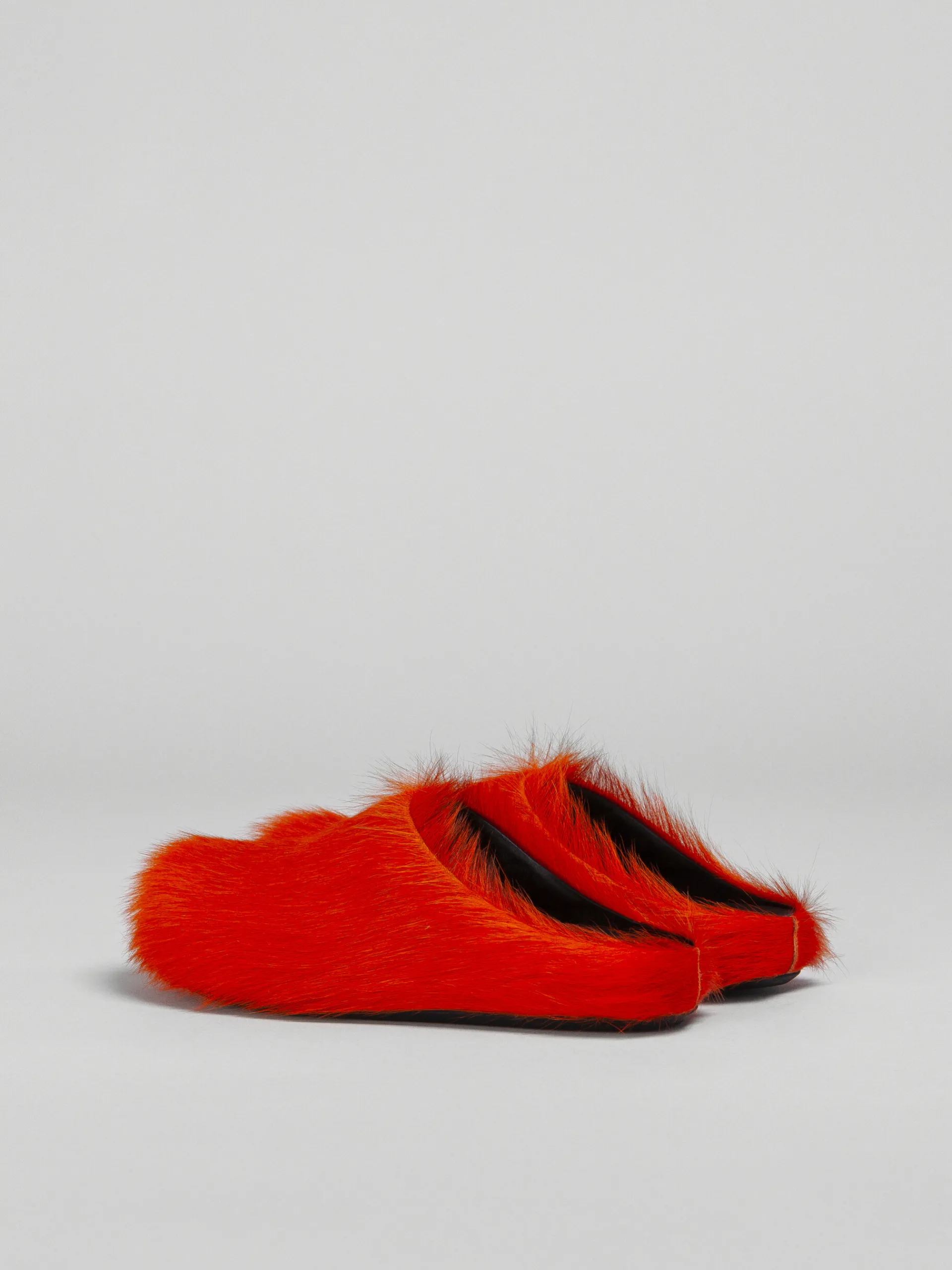 Flats | Fussbett>Marni Long Hair Calfskin Fussbett Sabot ORANGE