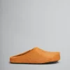 Fussbett Sabot>Marni Orange Long-hair Calfskin Fussbett Sabot PUMPKIN