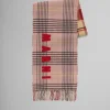 Scarves>Marni Pink Double Check Wool Scarf ANTIQUEROSE