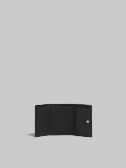 Wallets & Small Leather Goods>Marni Pink Leather Trifold Wallet With Mending CASSIS