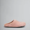 Flats | Fussbett>Marni Pink Long Hair Calfskin Fussbett Sabot ANTIQUEROSE
