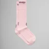 Socks>Marni Pink Ribbed Cotton Socks With Mending PEONY